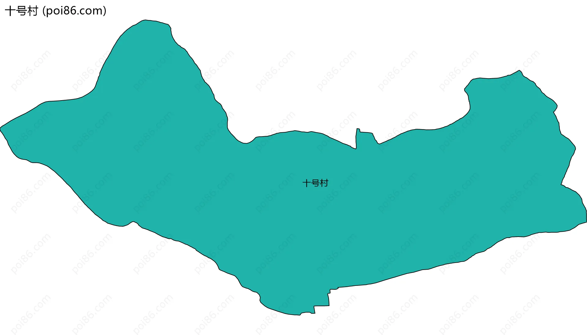 十号村边界地图