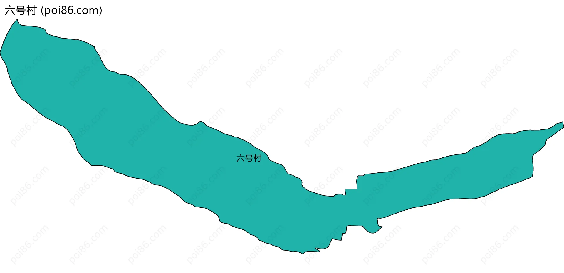 六号村边界地图