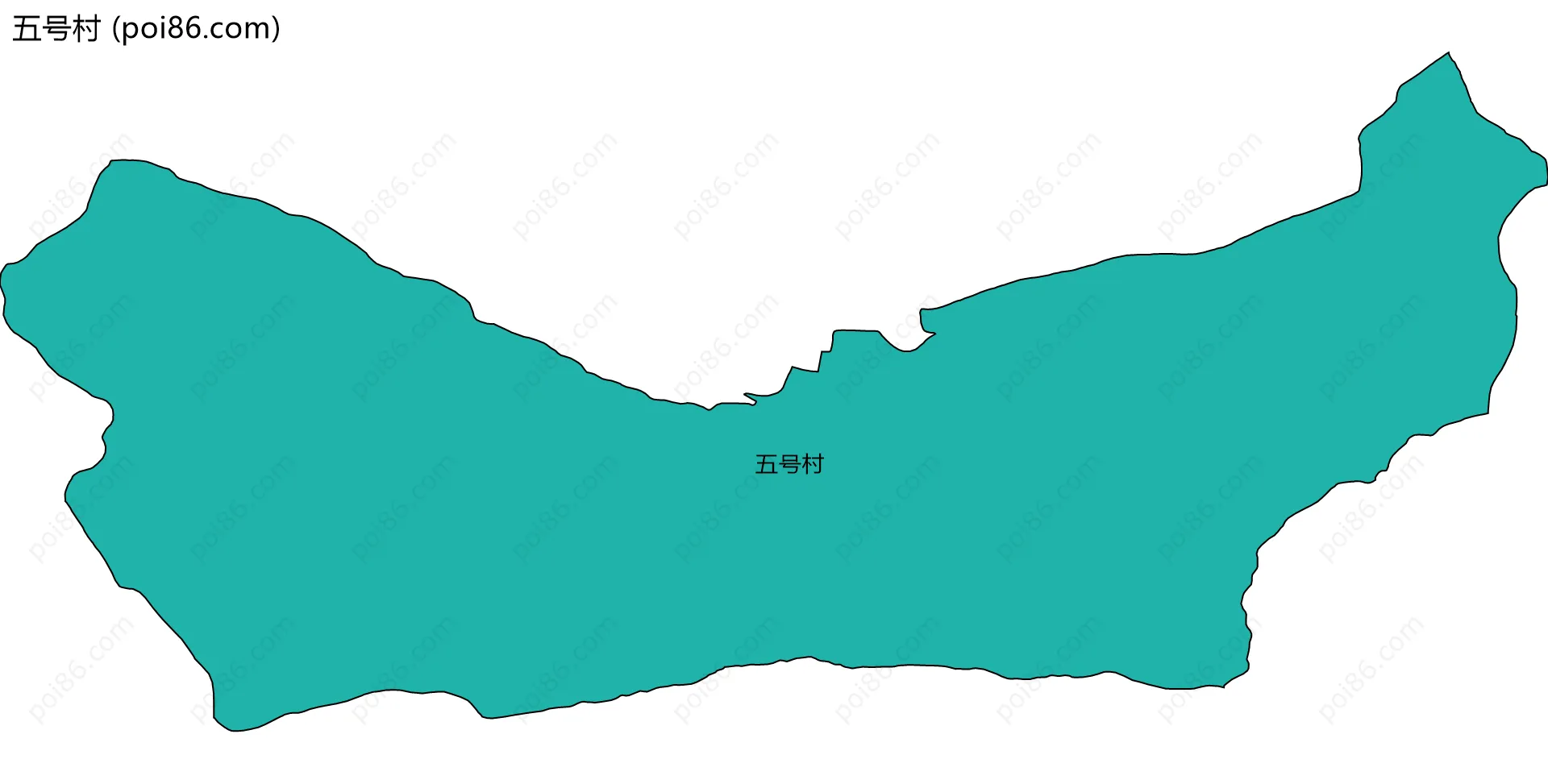 五号村边界地图