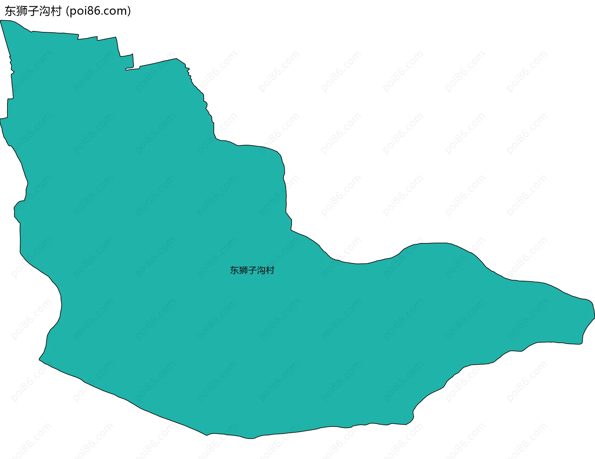 东狮子沟村边界地图