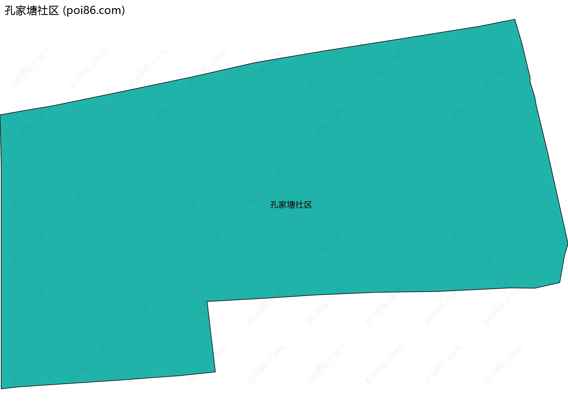 孔家塘社区边界地图