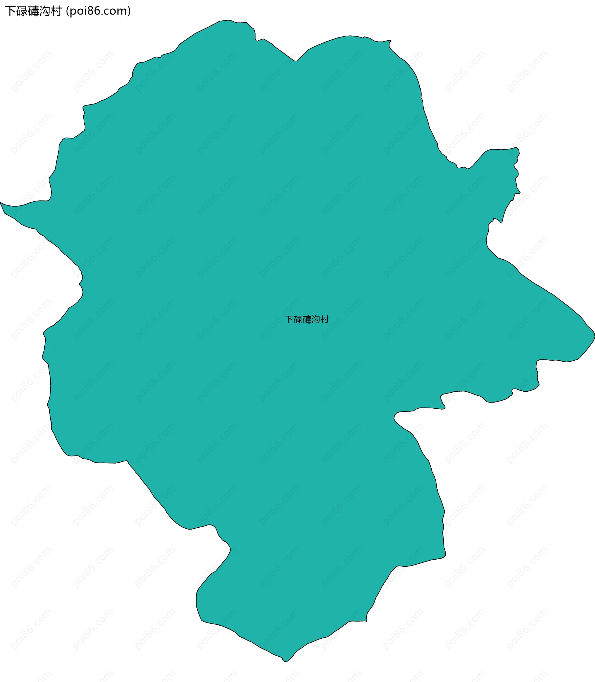下碌碡沟村边界地图