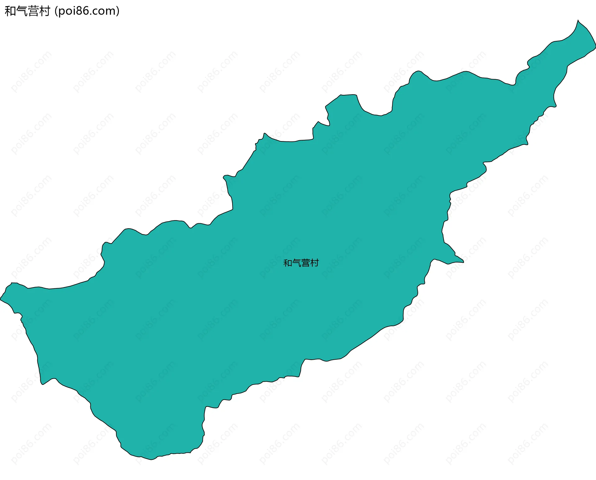 和气营村边界地图