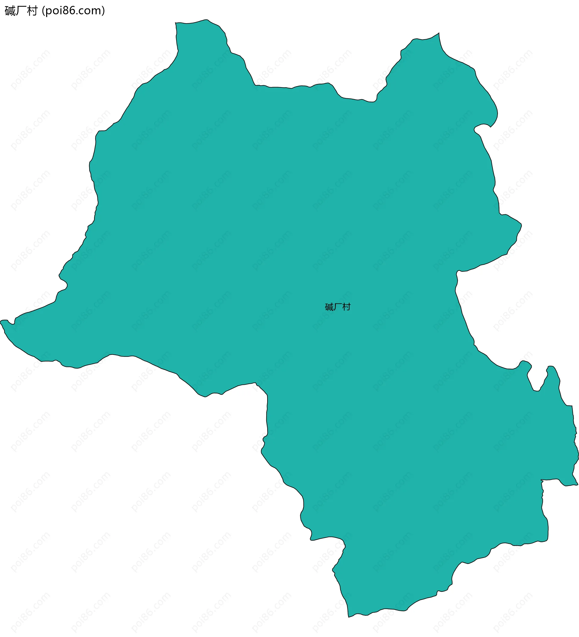 碱厂村边界地图