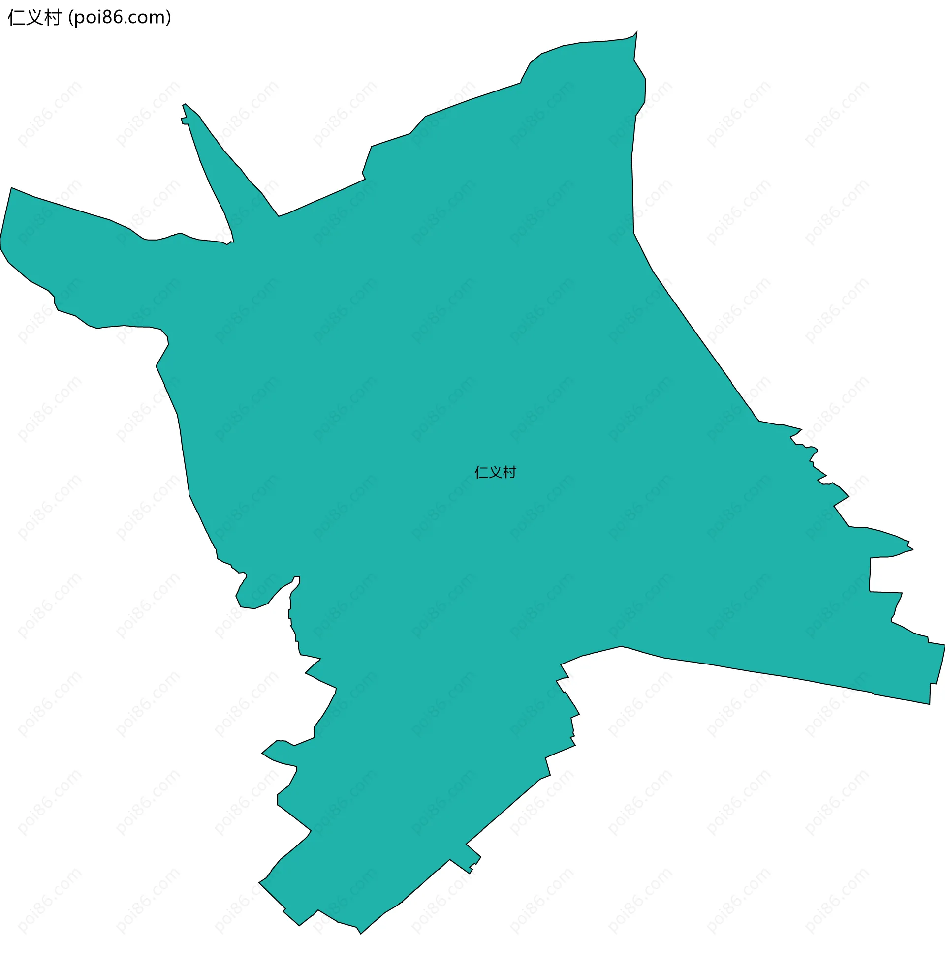 仁义村边界地图