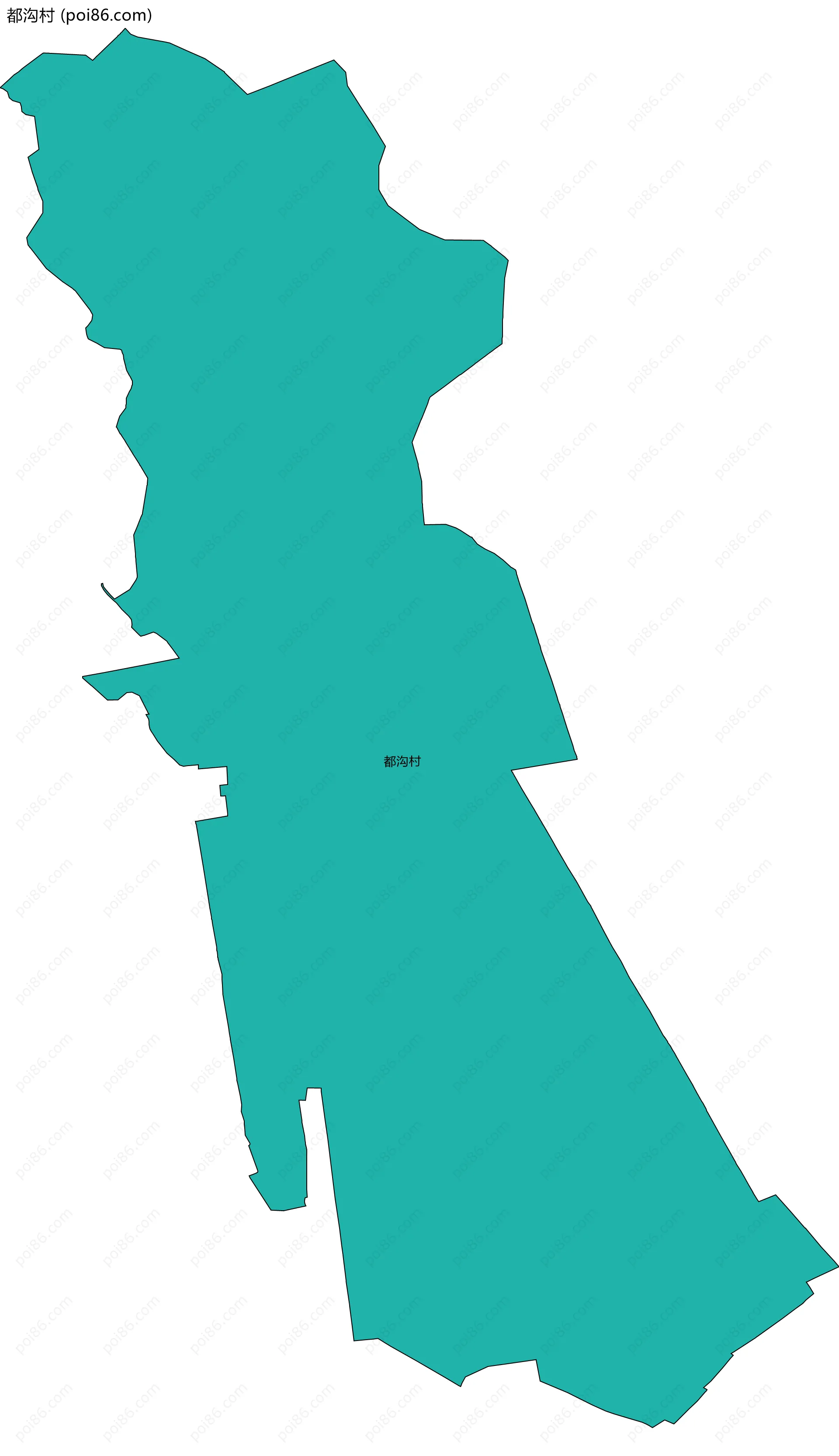 都沟村边界地图