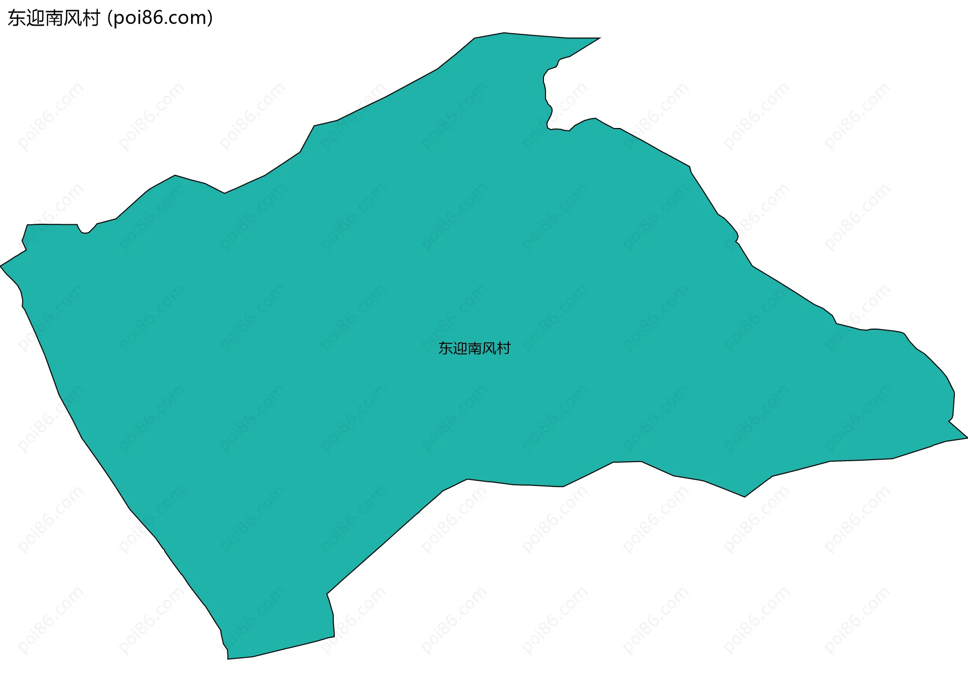 东迎南风村边界地图