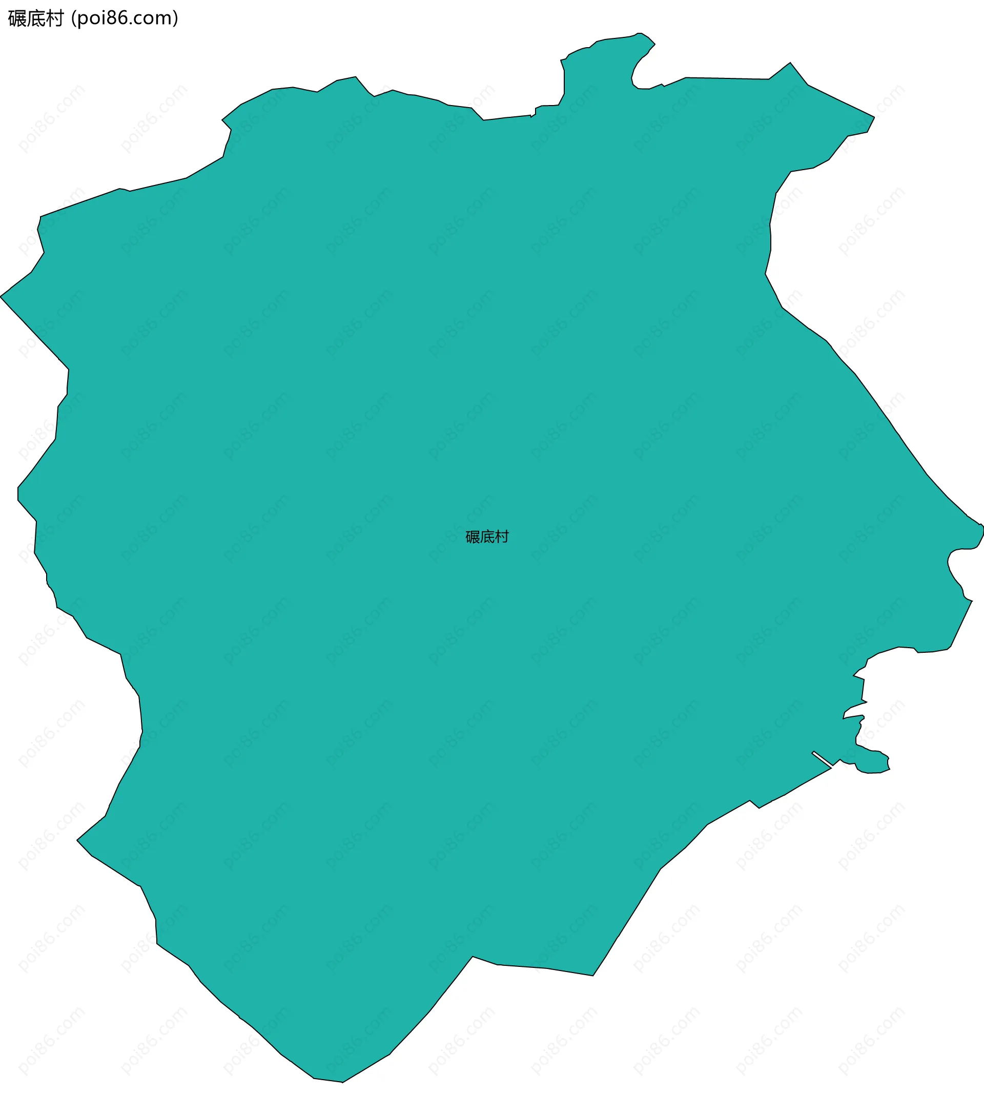 碾底村边界地图