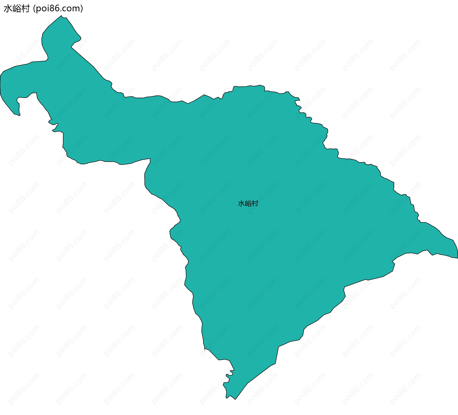 水峪村边界地图