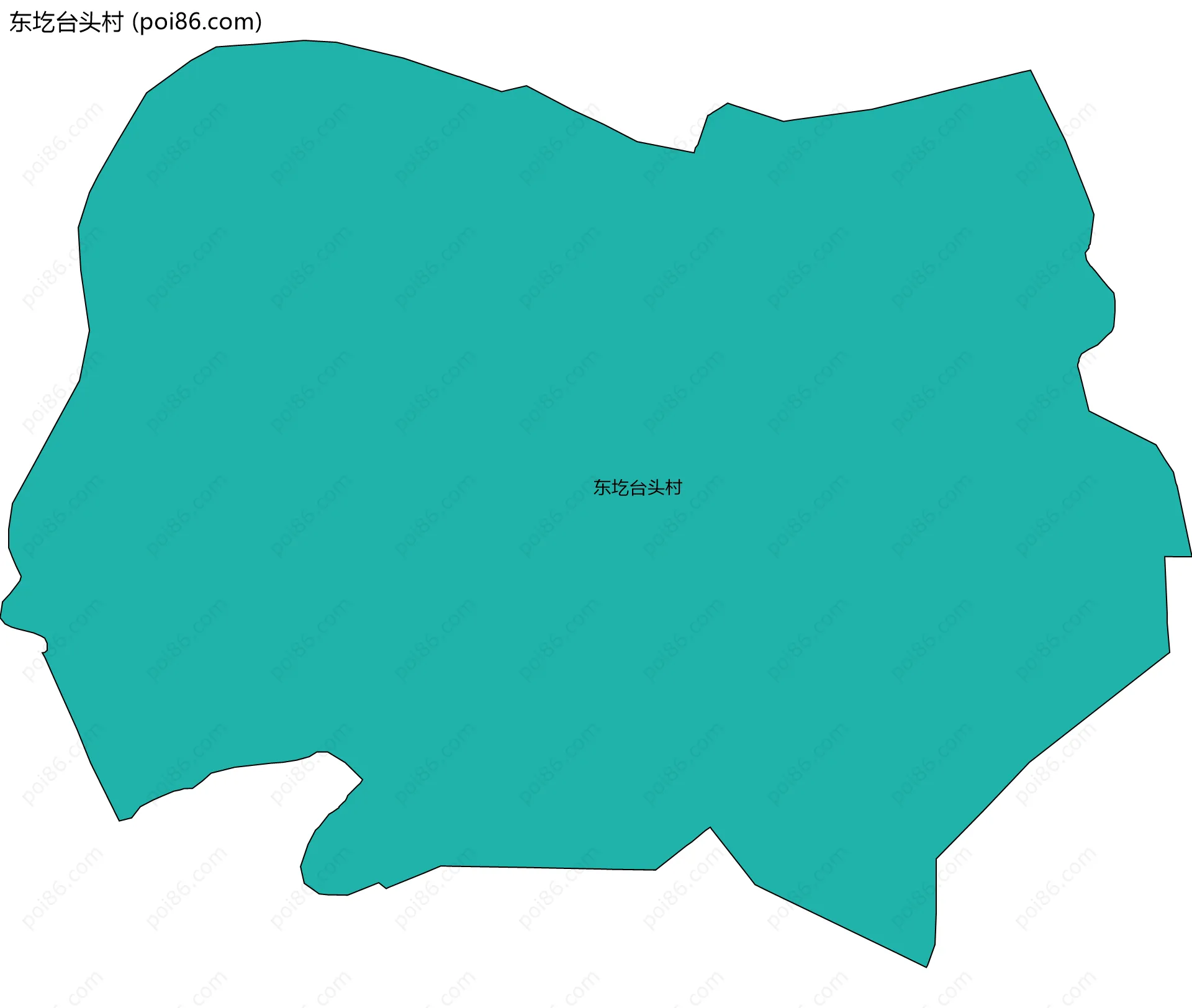 东圪台头村边界地图