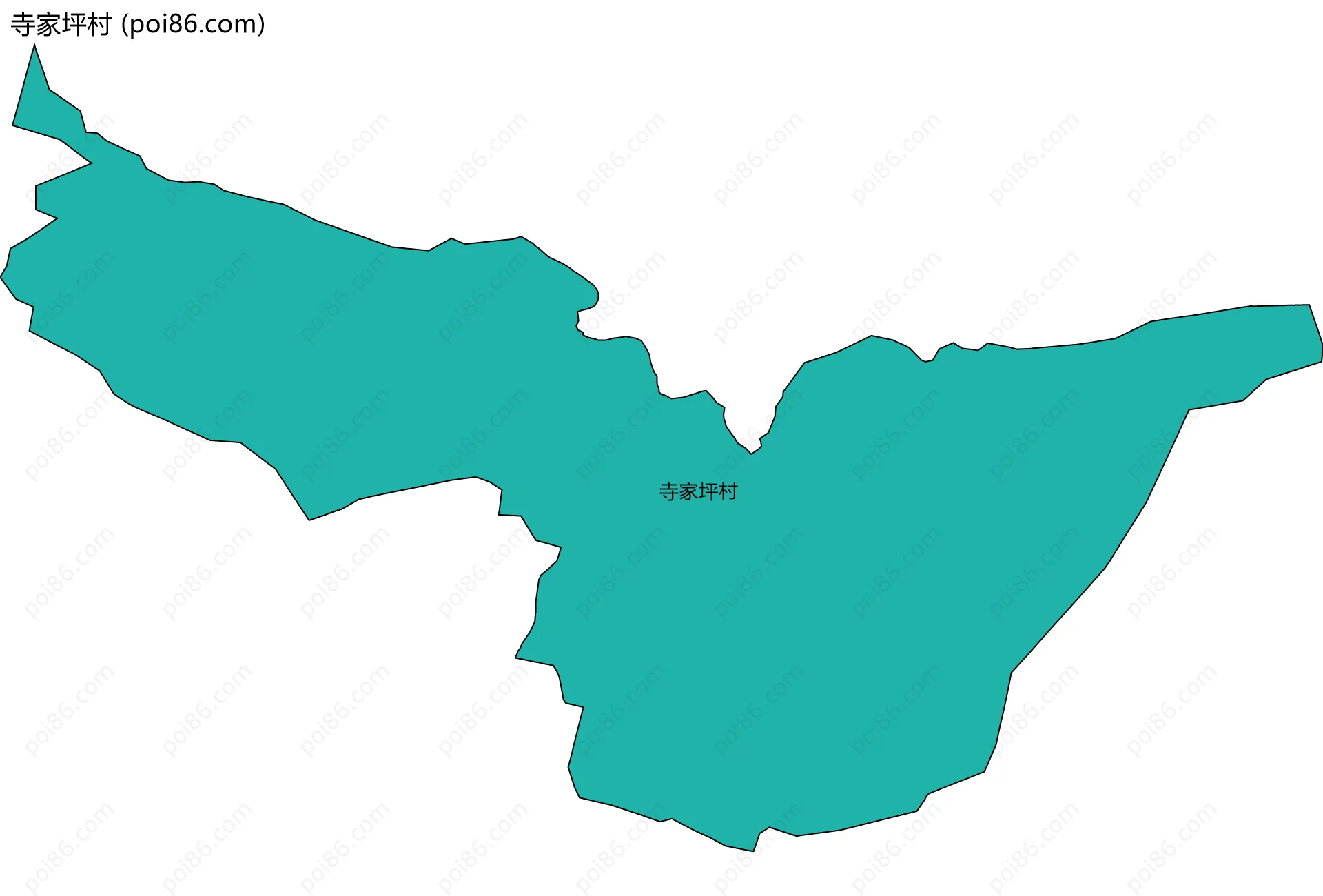寺家坪村边界地图