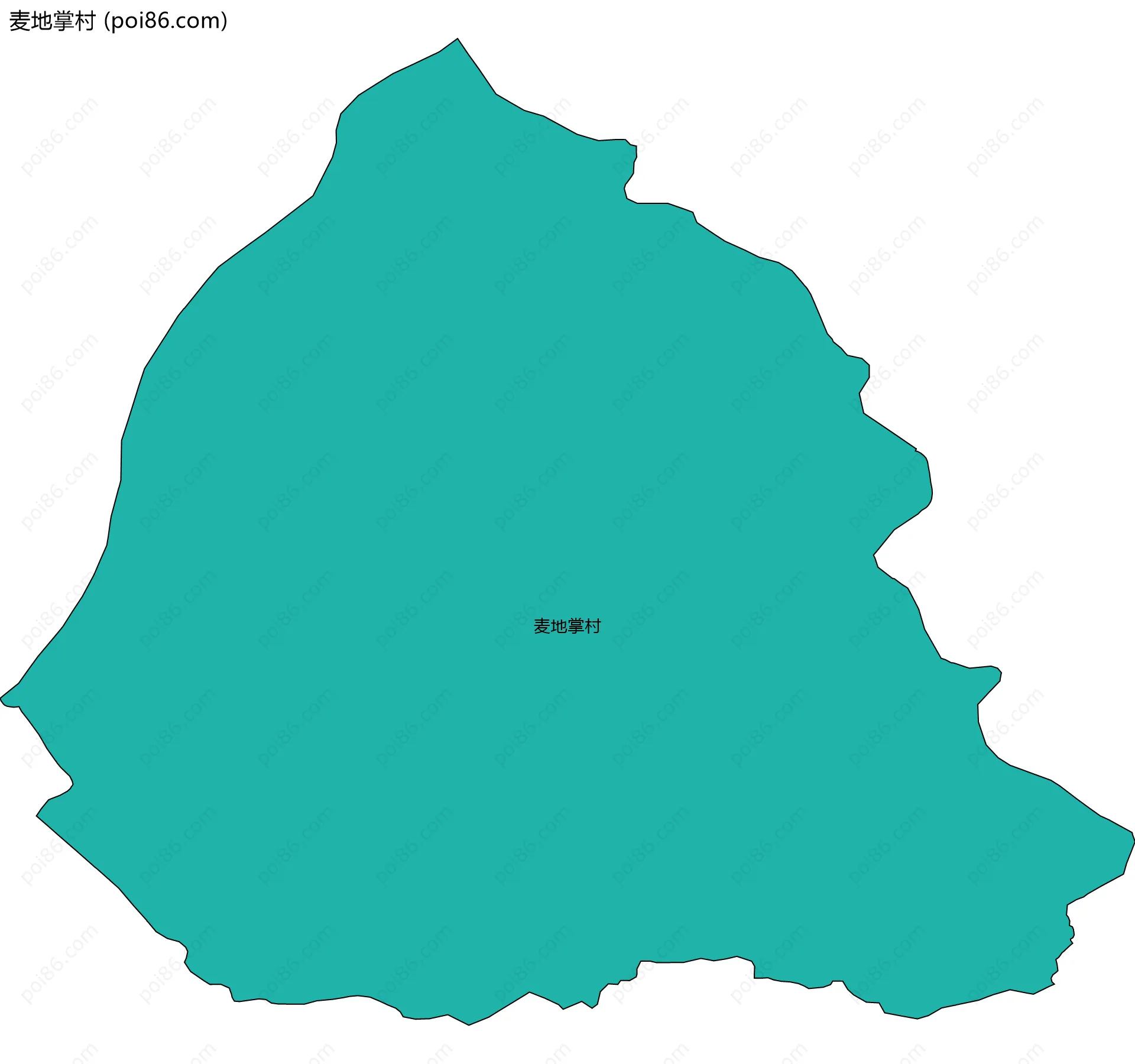 麦地掌村边界地图