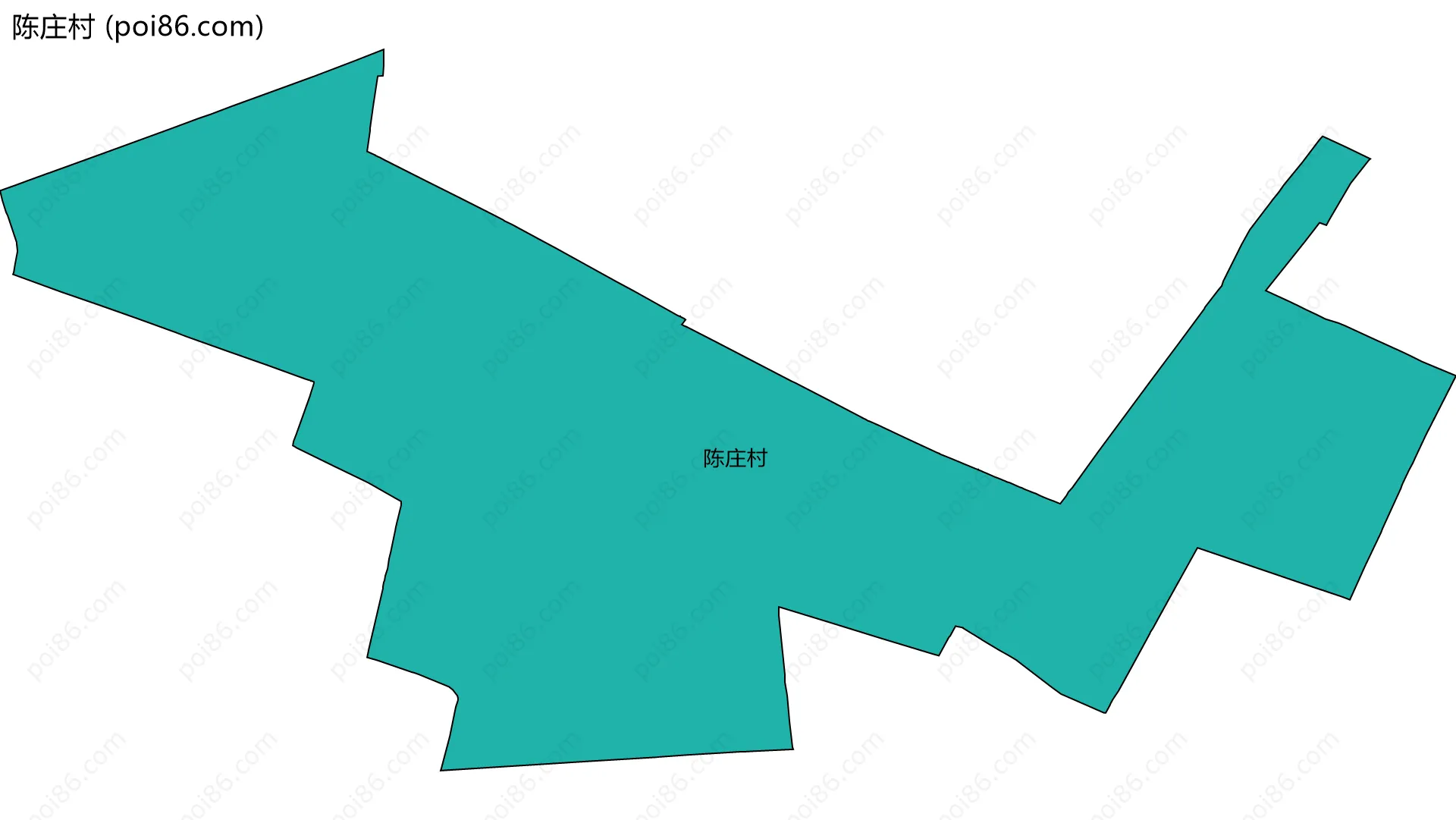 陈庄村边界地图