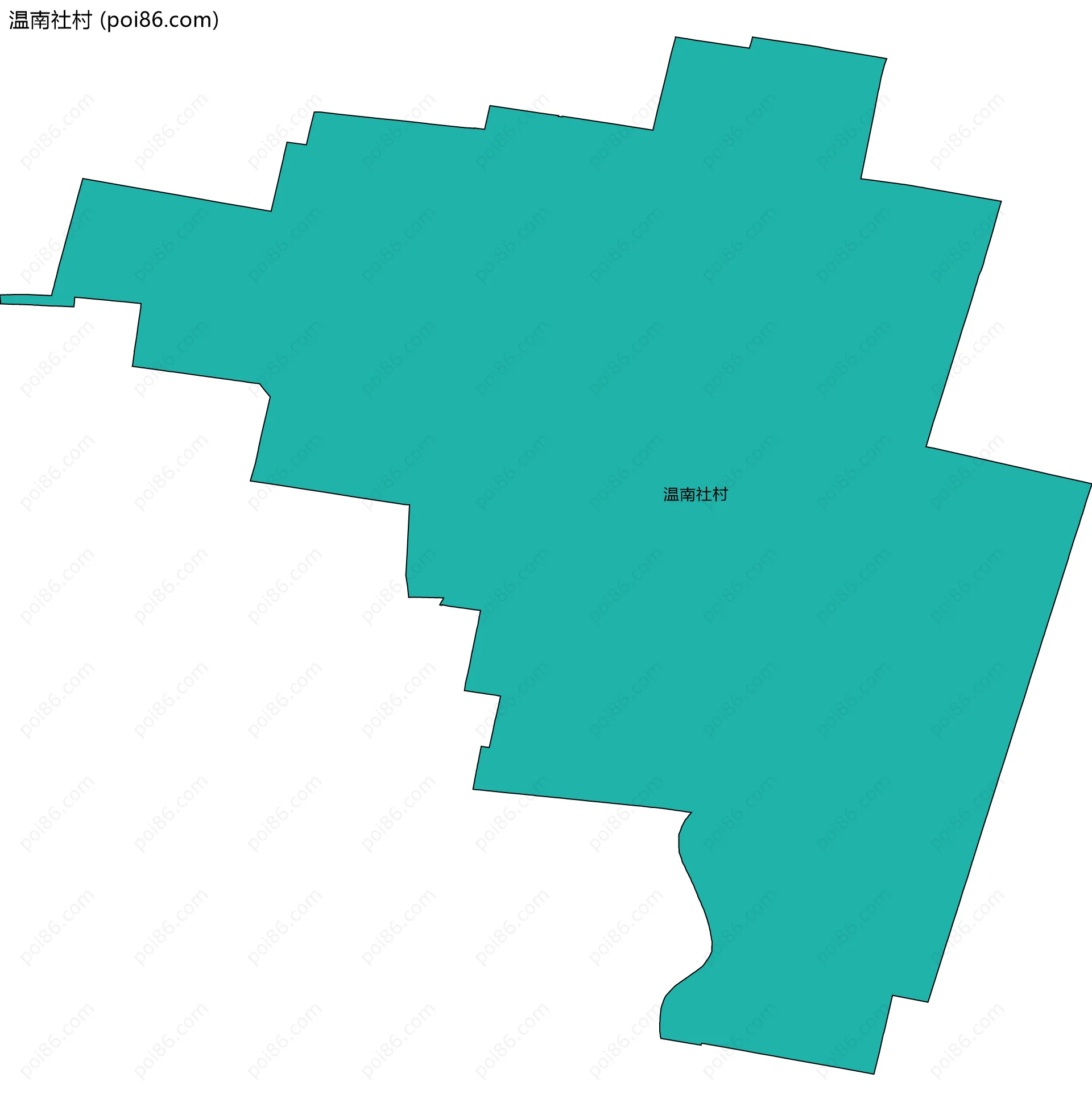 温南社村边界地图