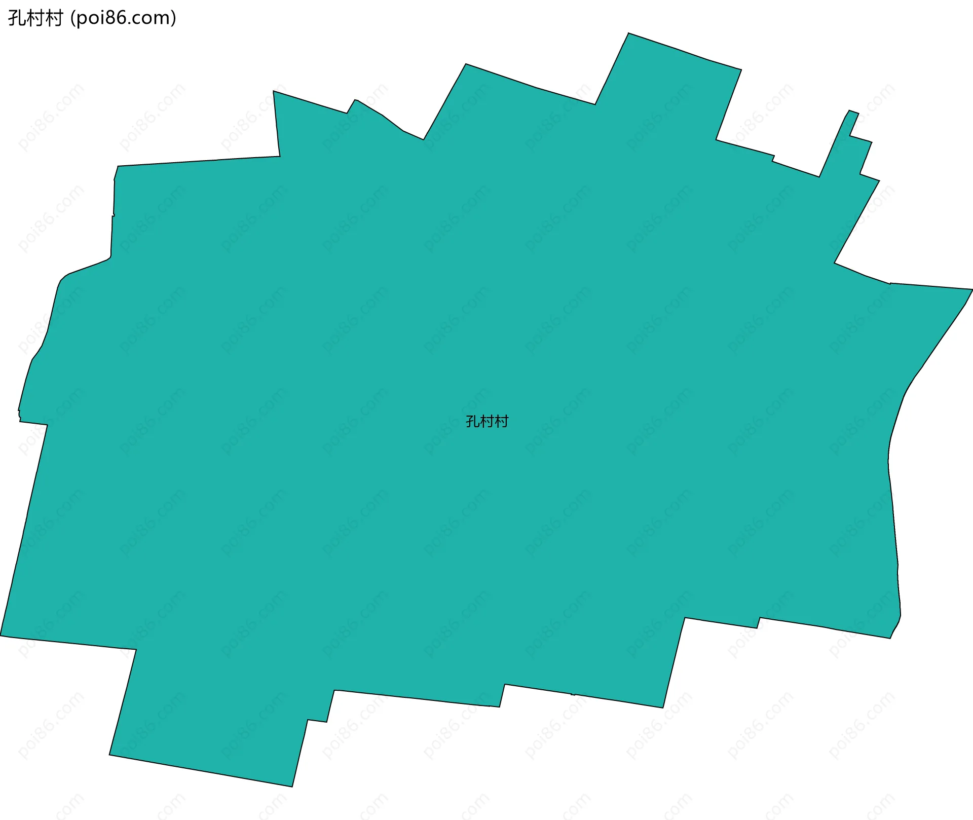 孔村村边界地图