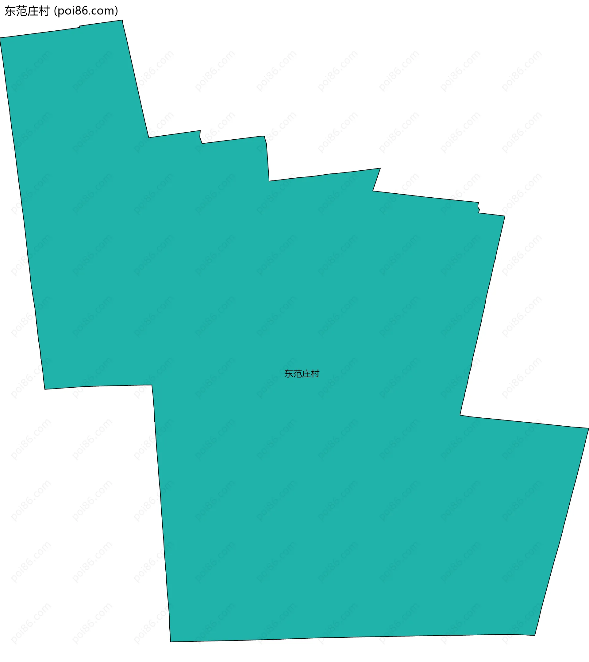 东范庄村边界地图