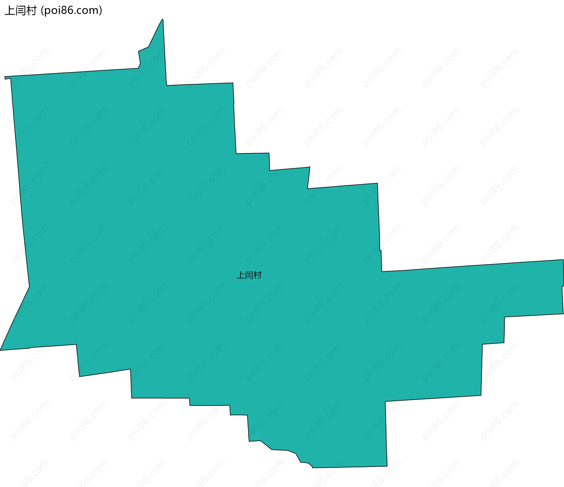 上闫村边界地图