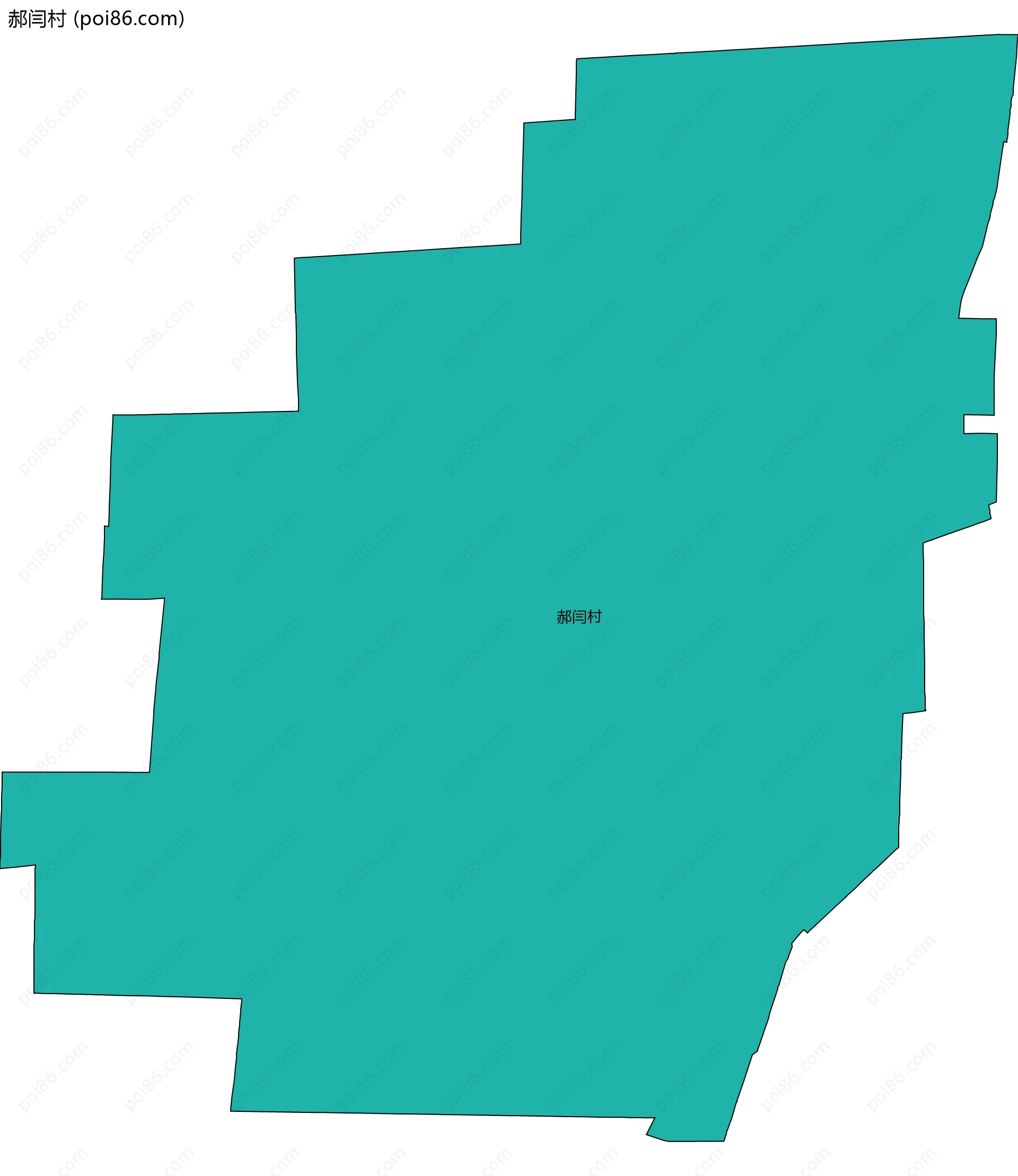 郝闫村边界地图