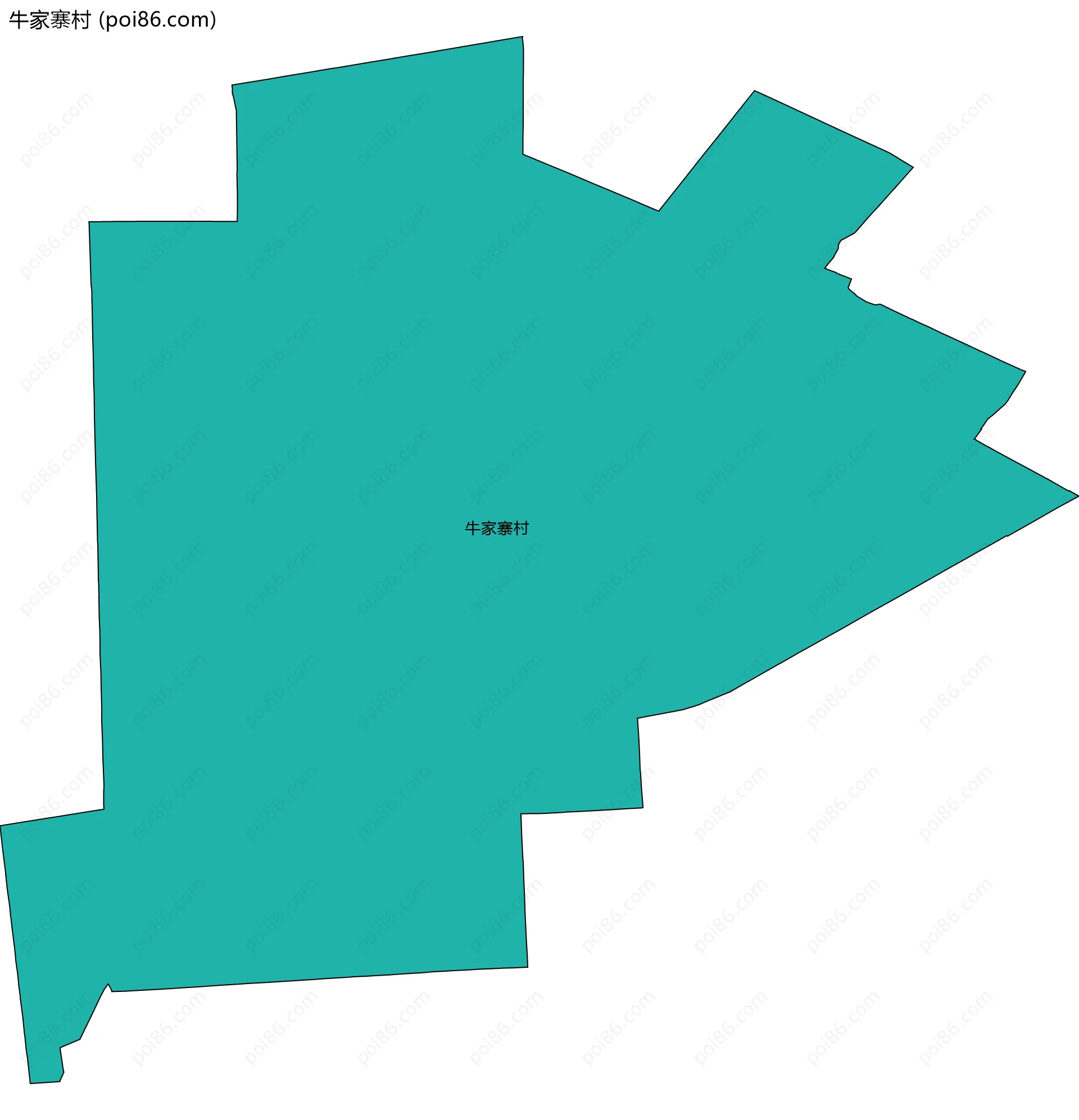 牛家寨村边界地图