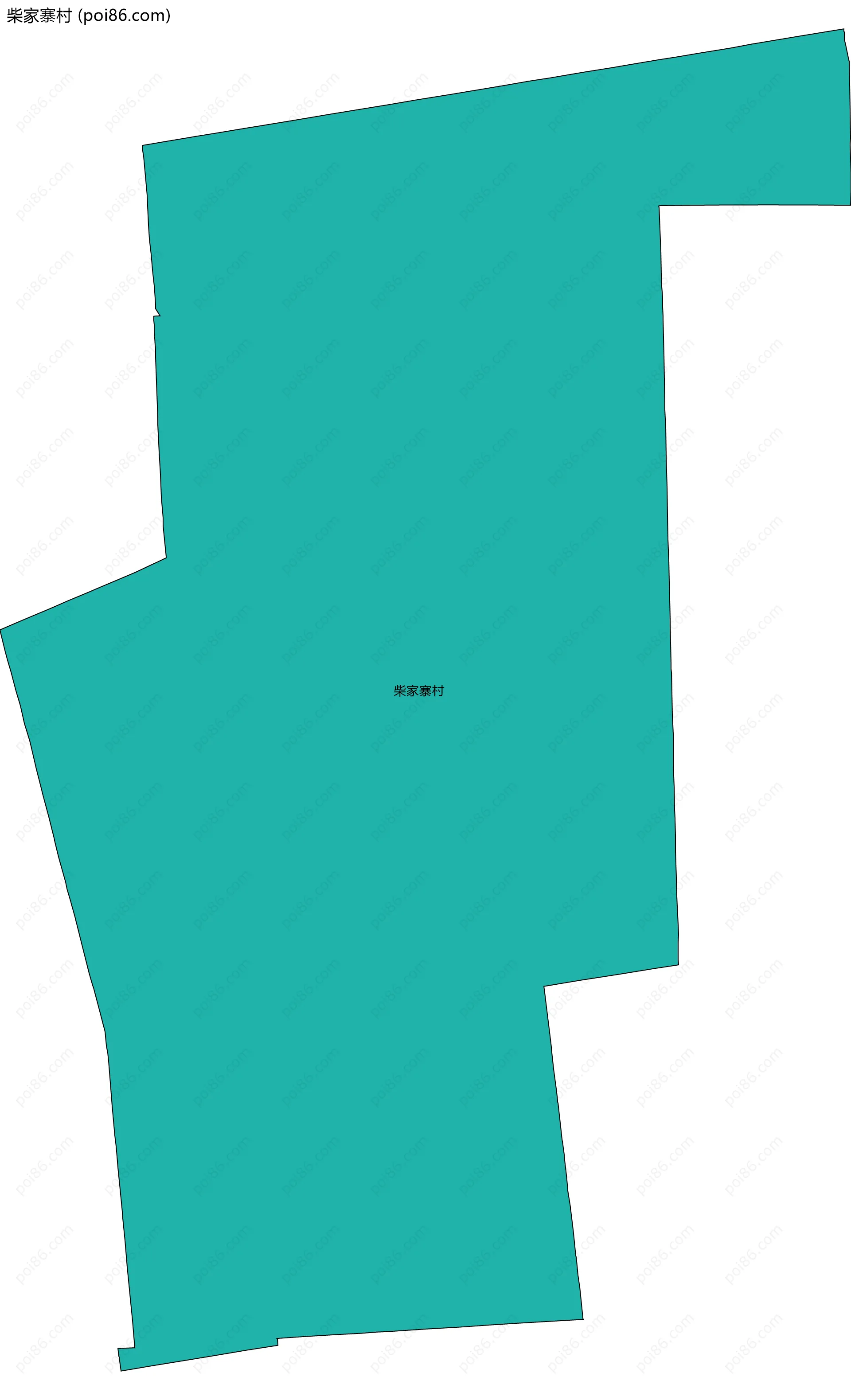 柴家寨村边界地图