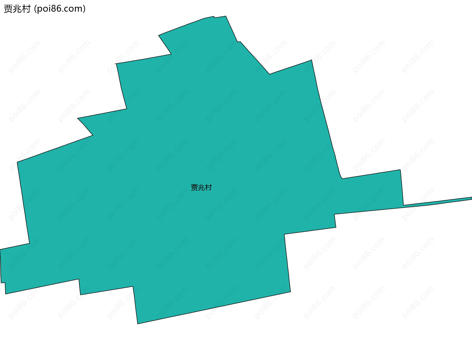 贾兆村边界地图