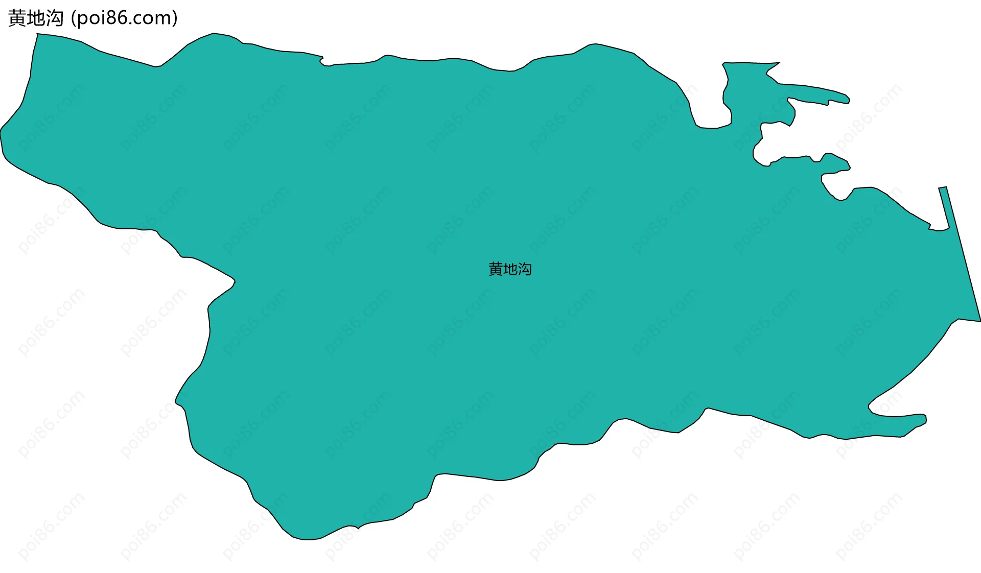 黄地沟边界地图