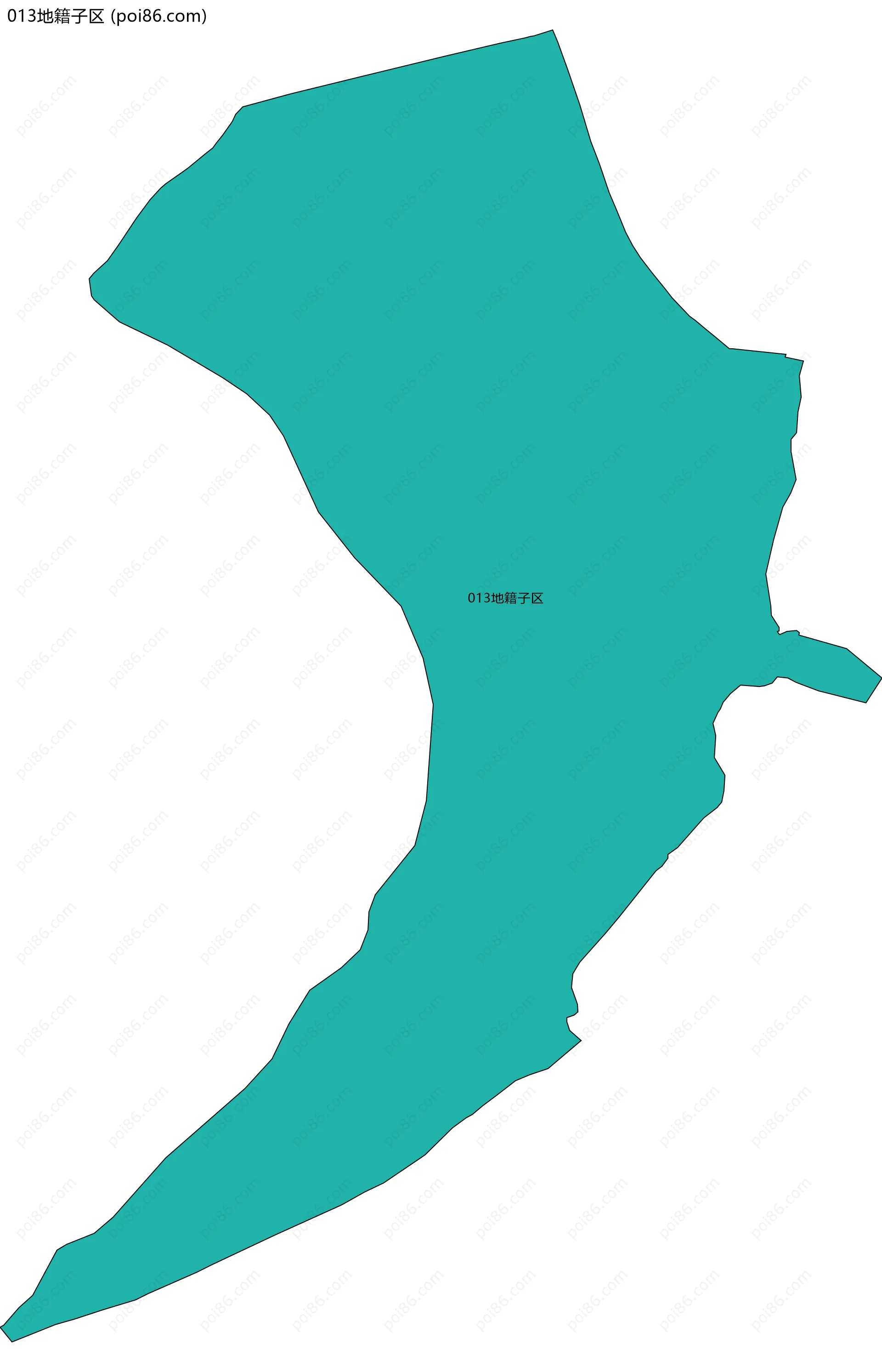 013地籍子区边界地图