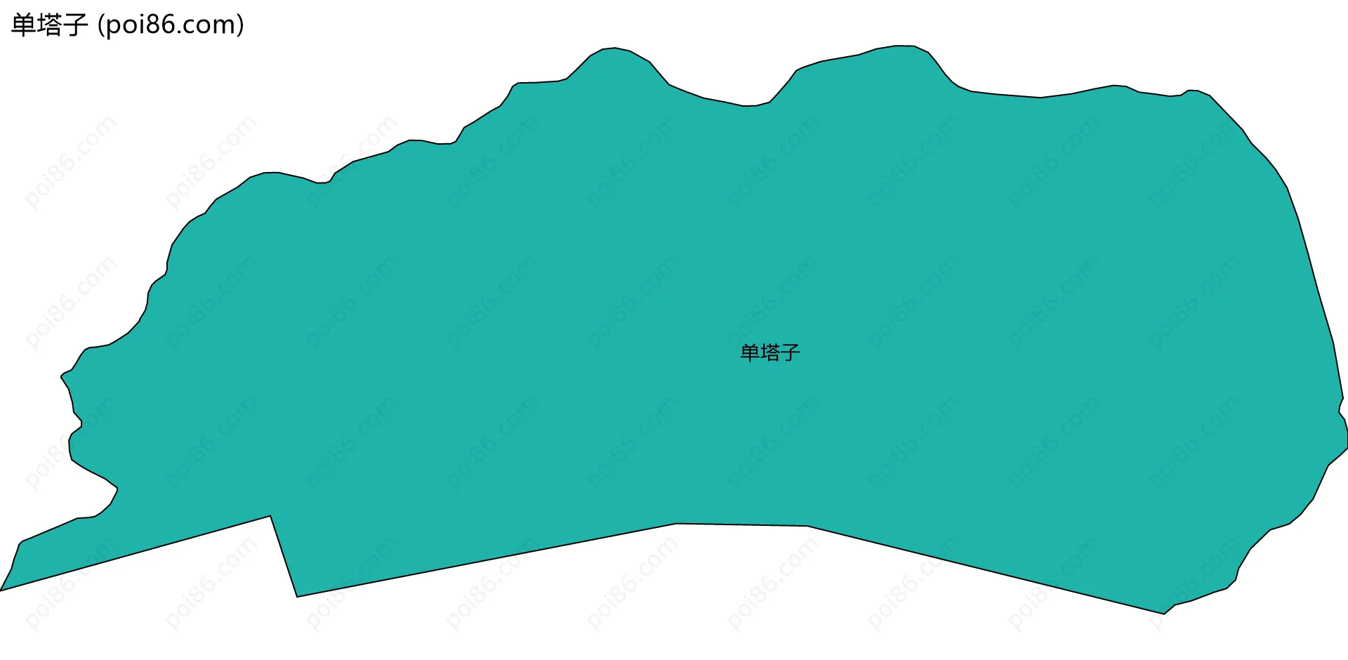 单塔子边界地图