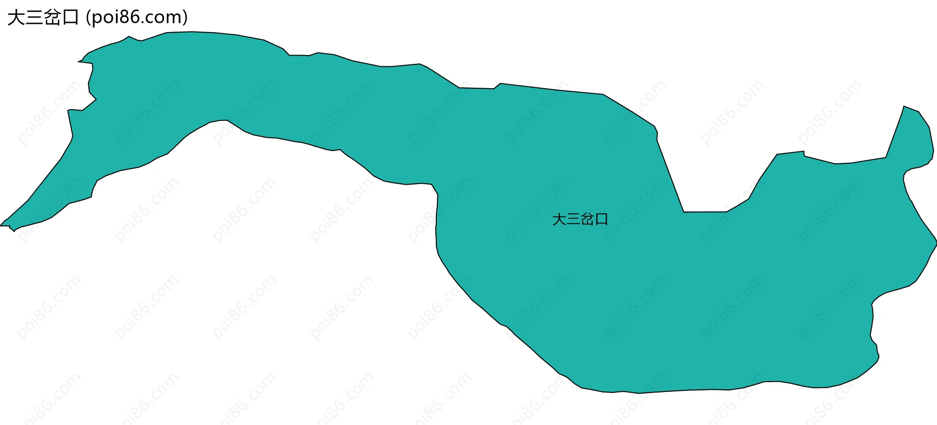 大三岔口边界地图