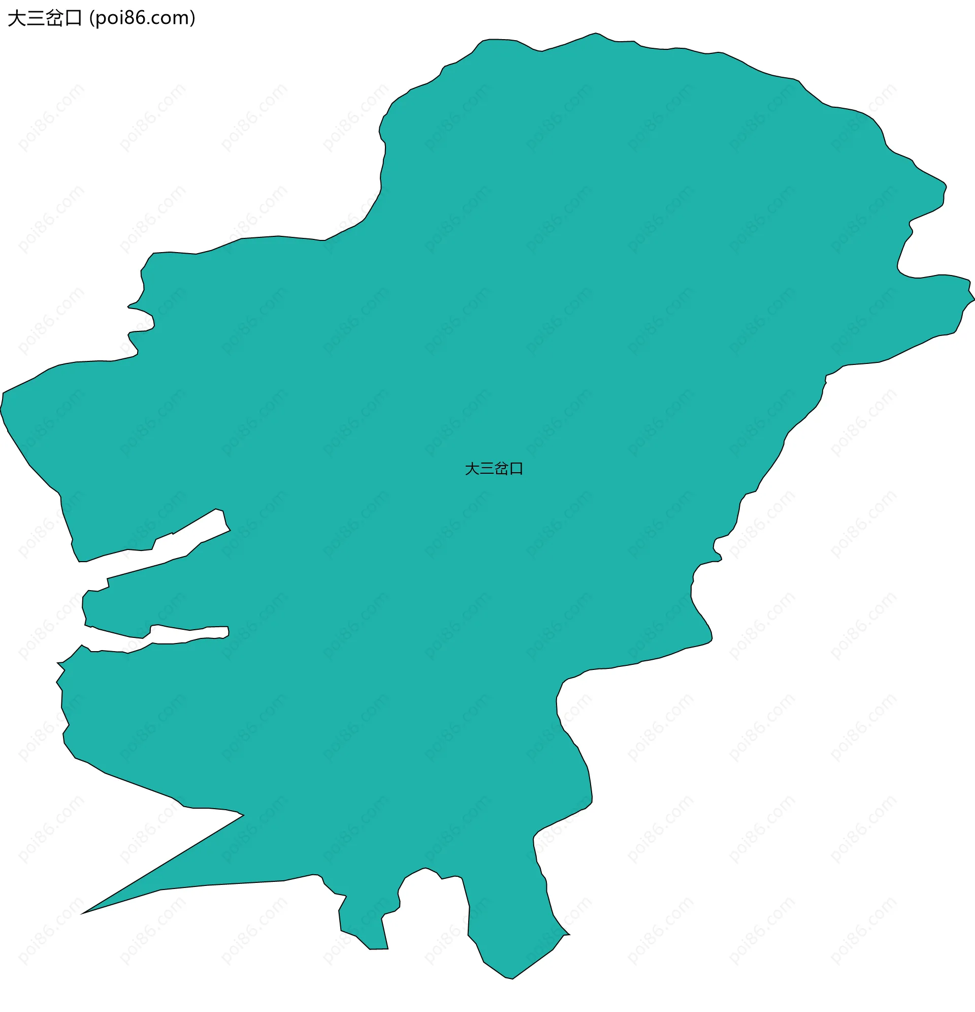 大三岔口边界地图