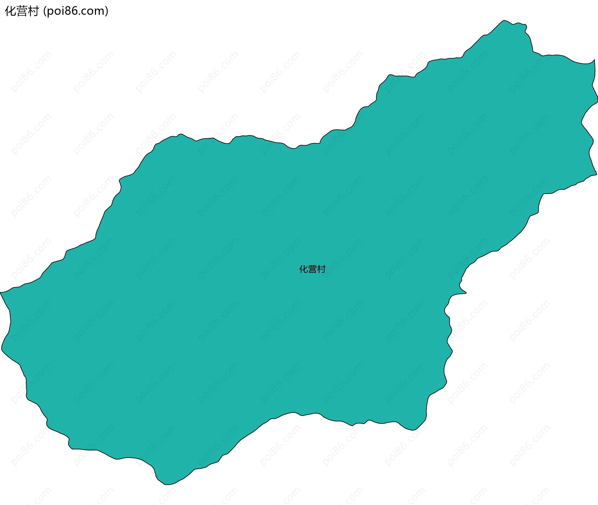 化营村边界地图