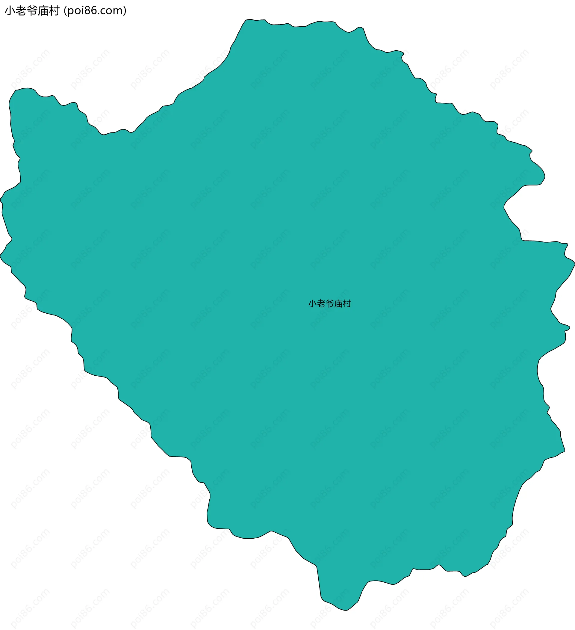 小老爷庙村边界地图