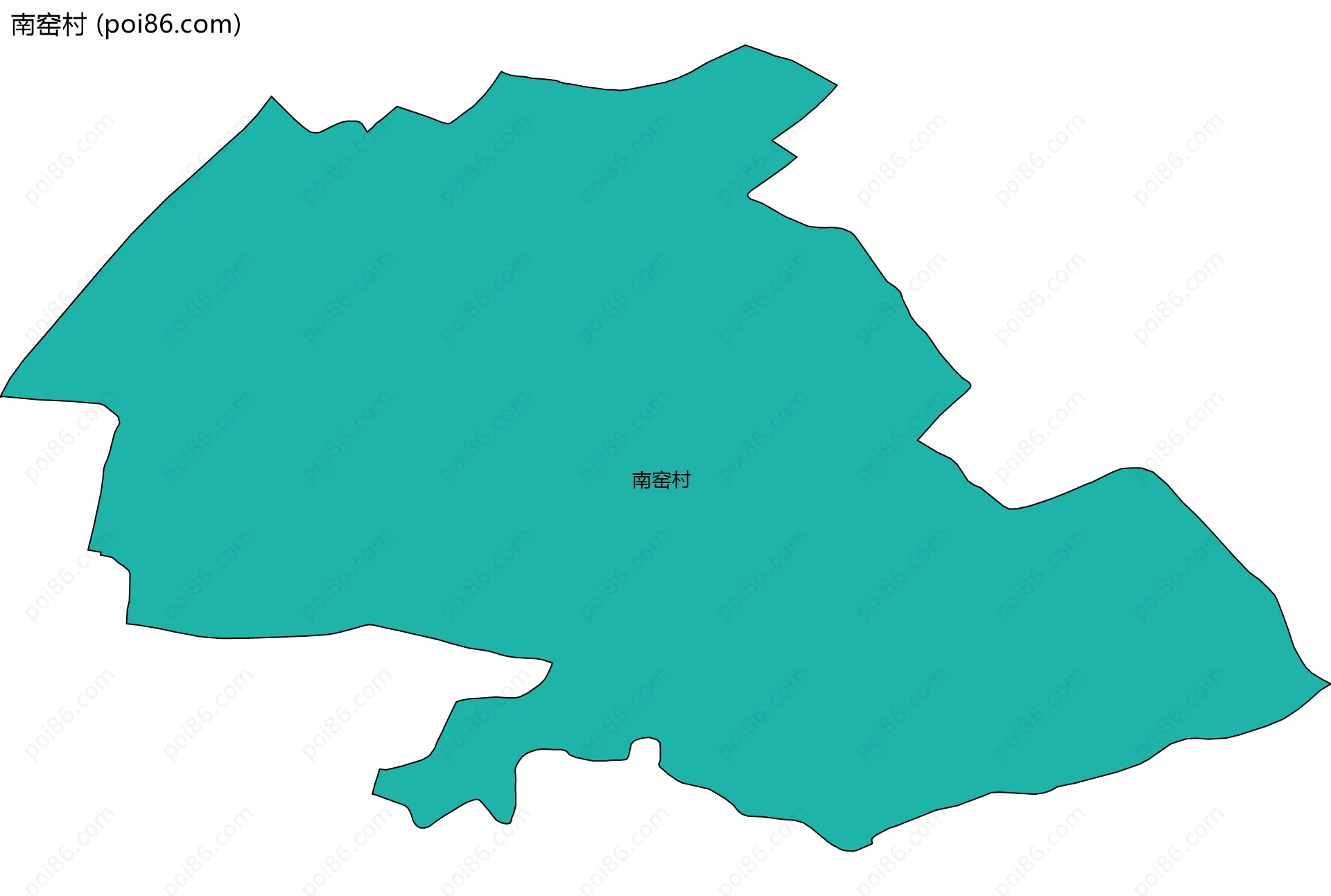 南窑村边界地图
