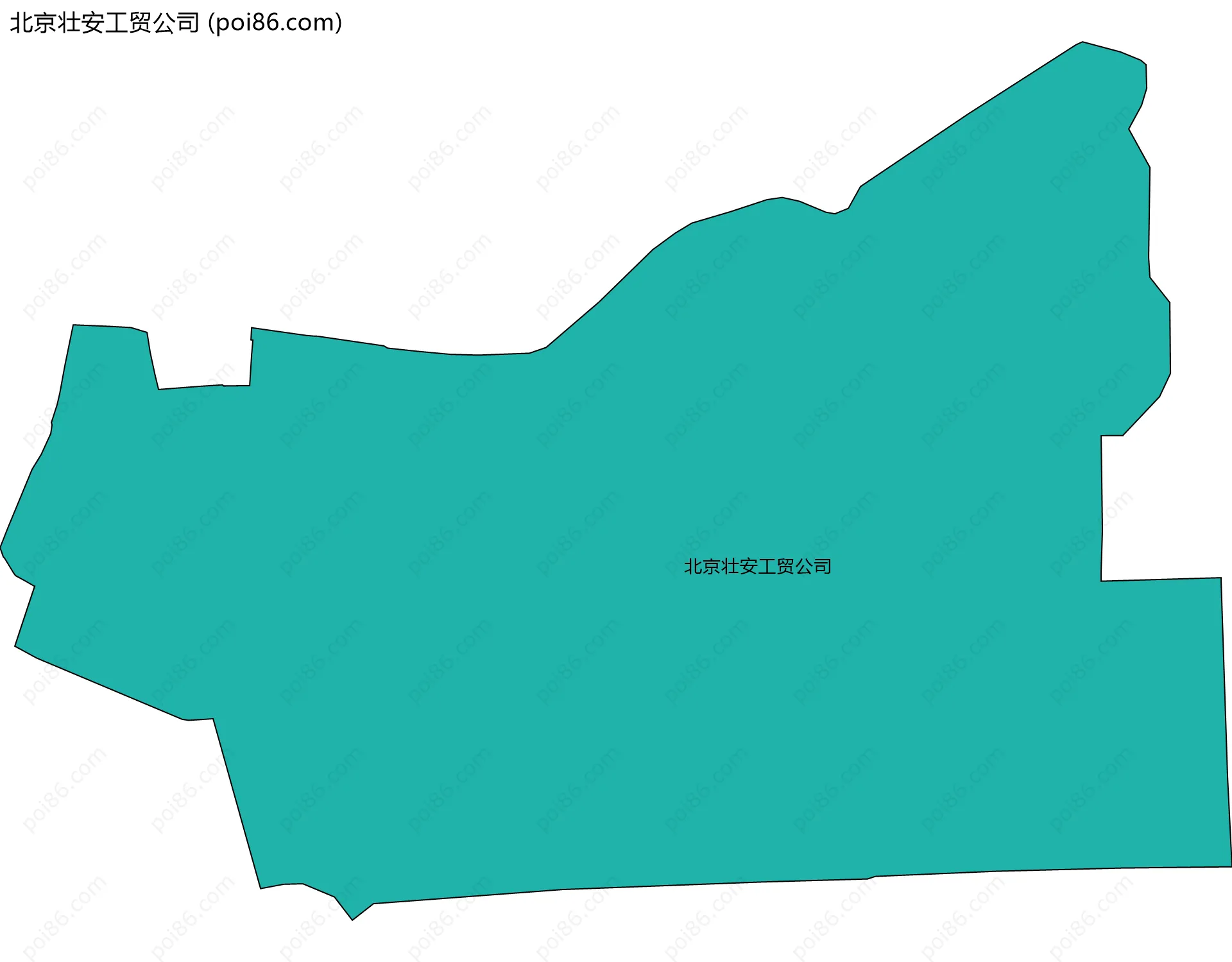 北京壮安工贸公司边界地图