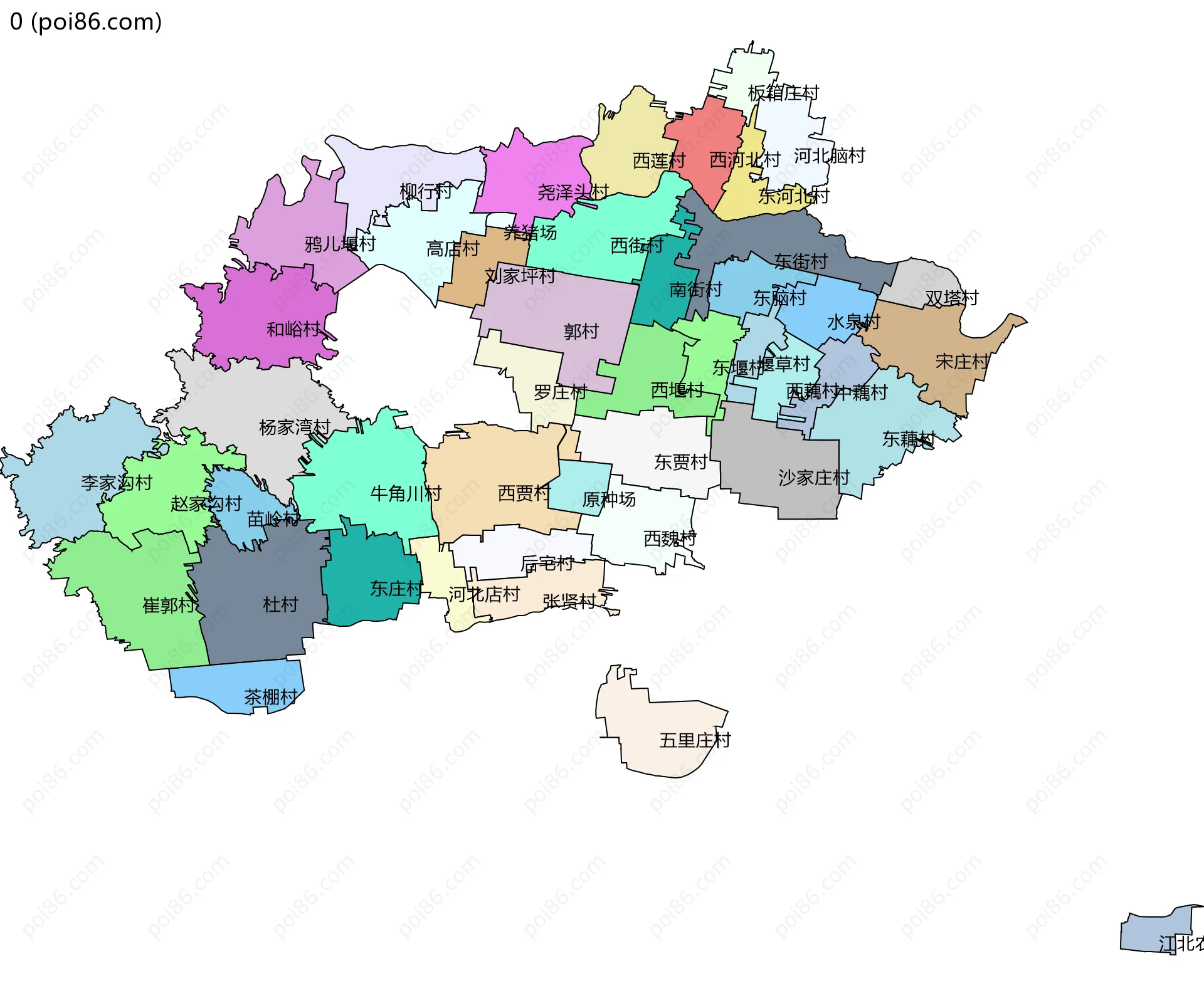 0边界地图(五级行政区划)