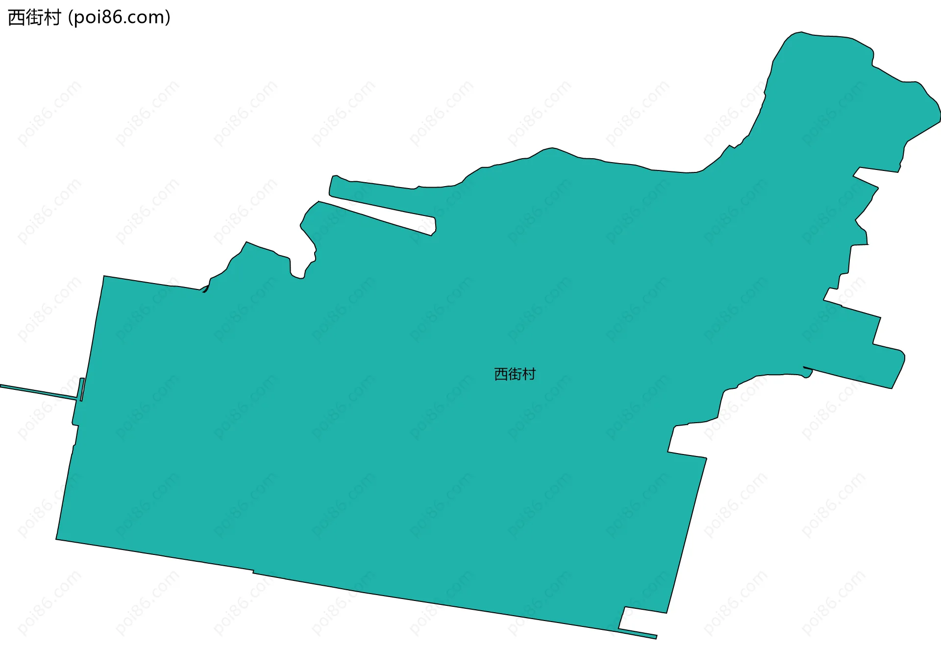 西街村边界地图