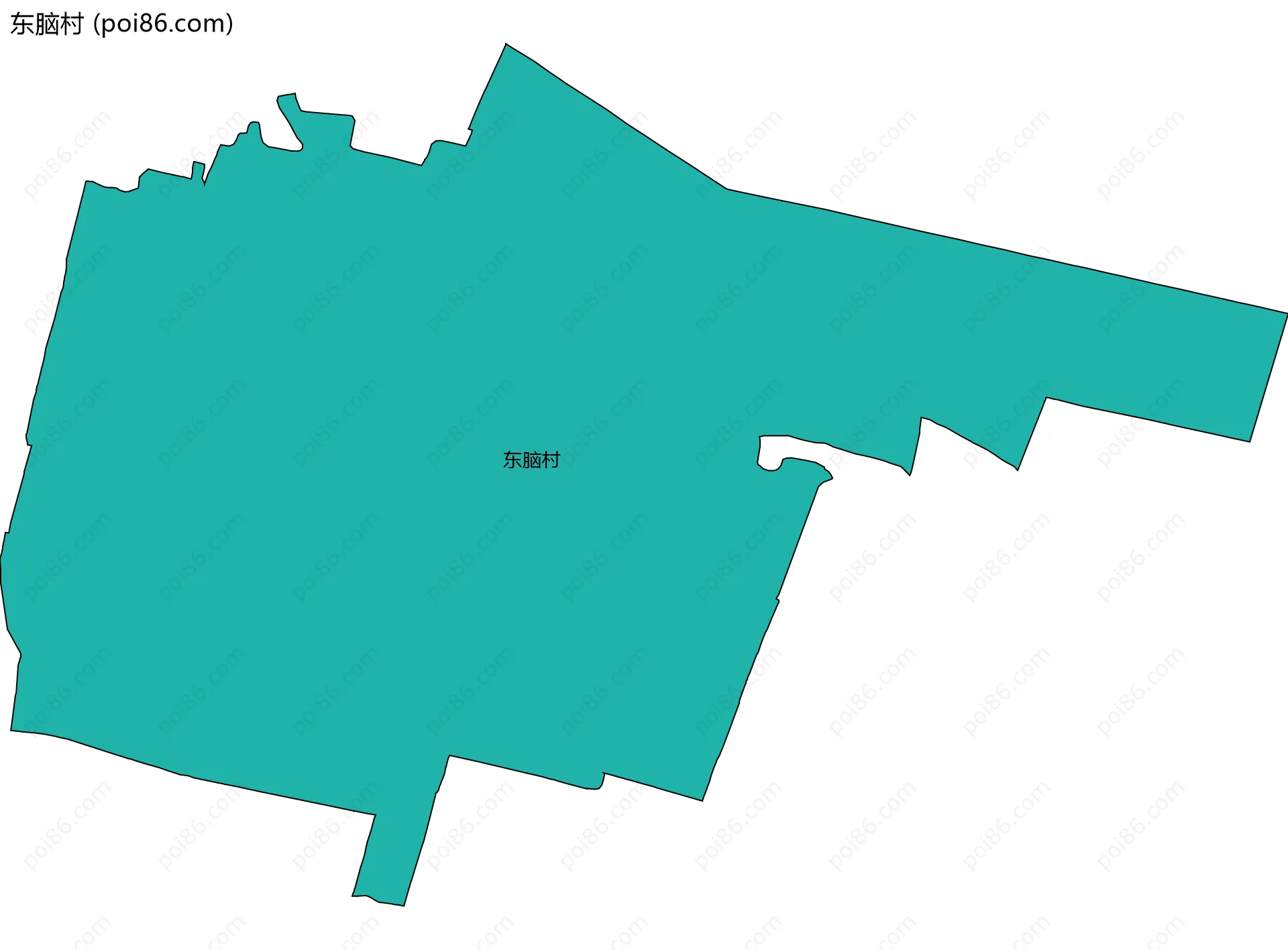 东脑村边界地图