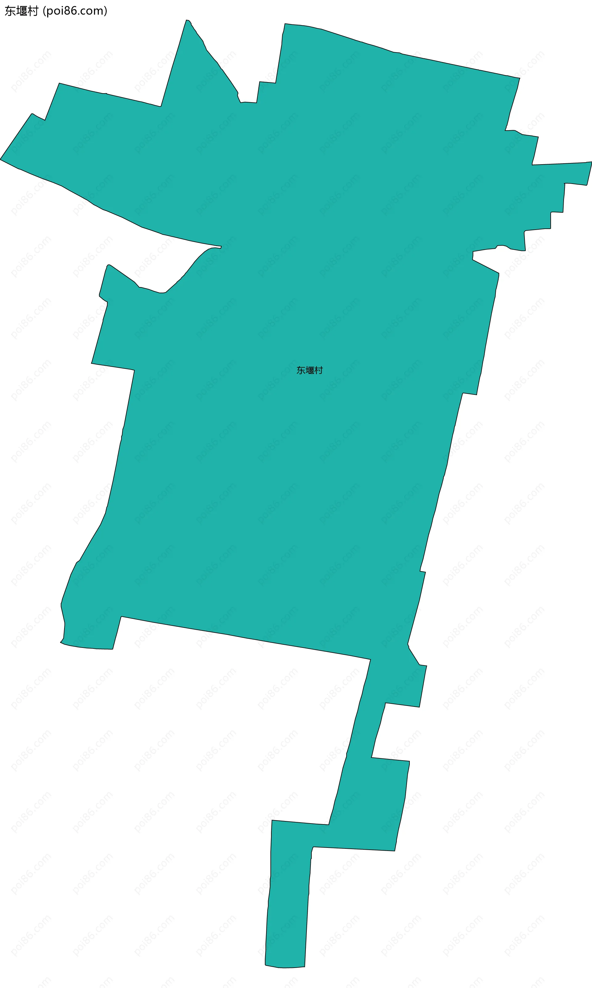 东堰村边界地图