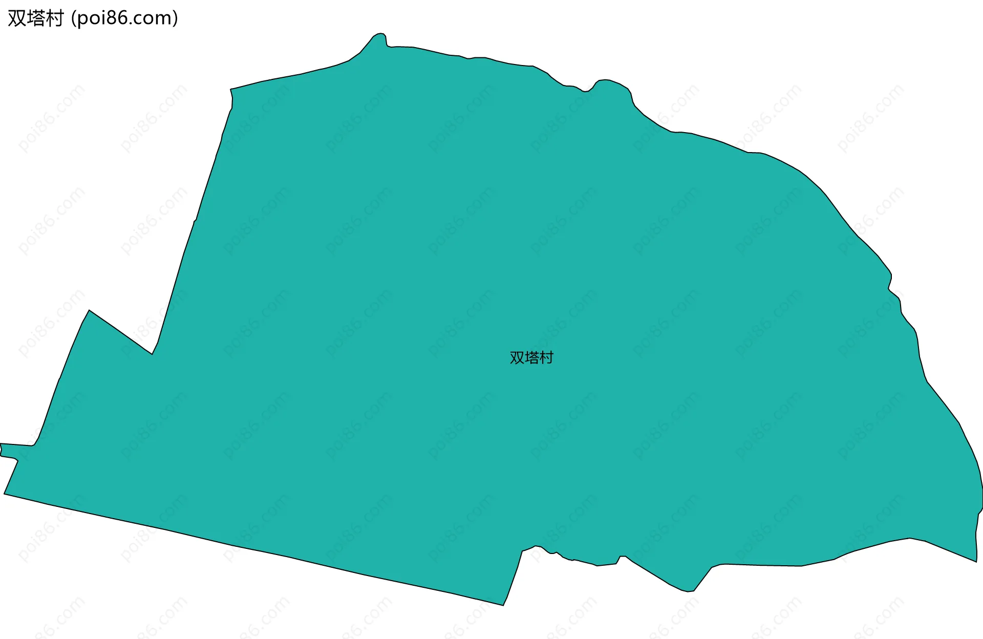 双塔村边界地图