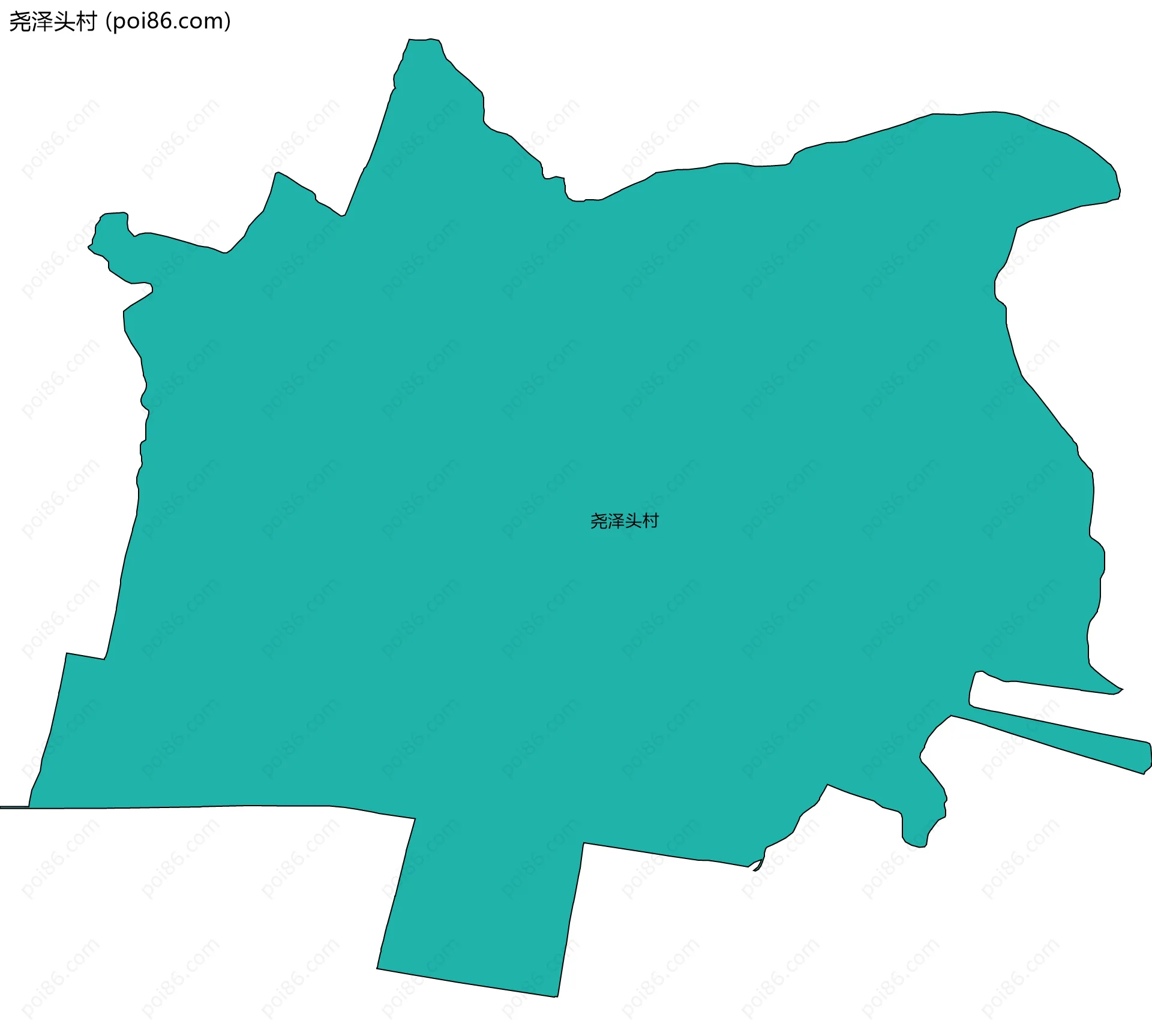 尧泽头村边界地图