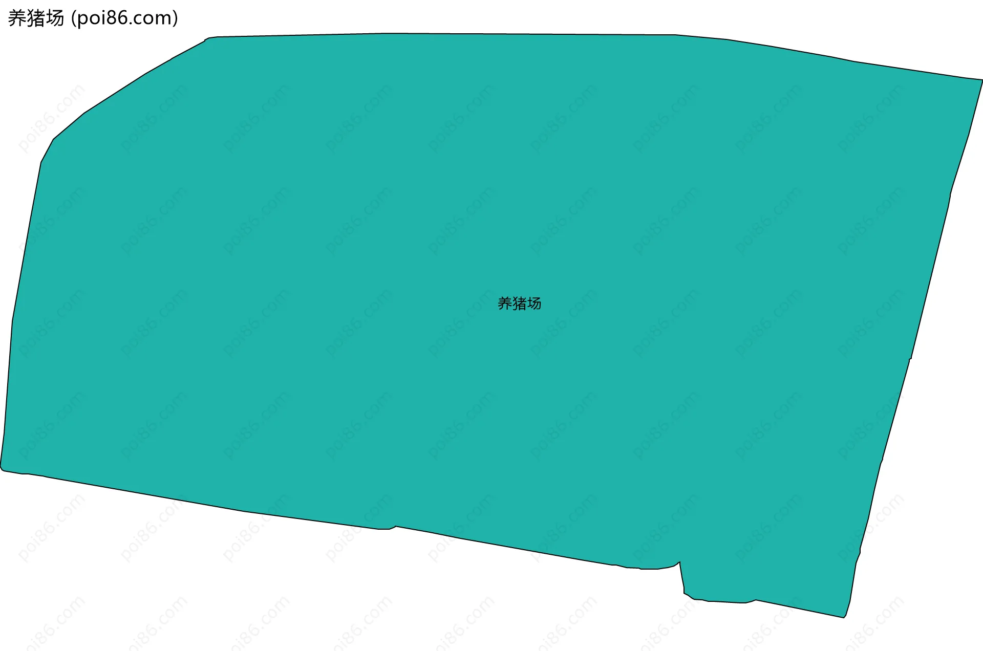养猪场边界地图