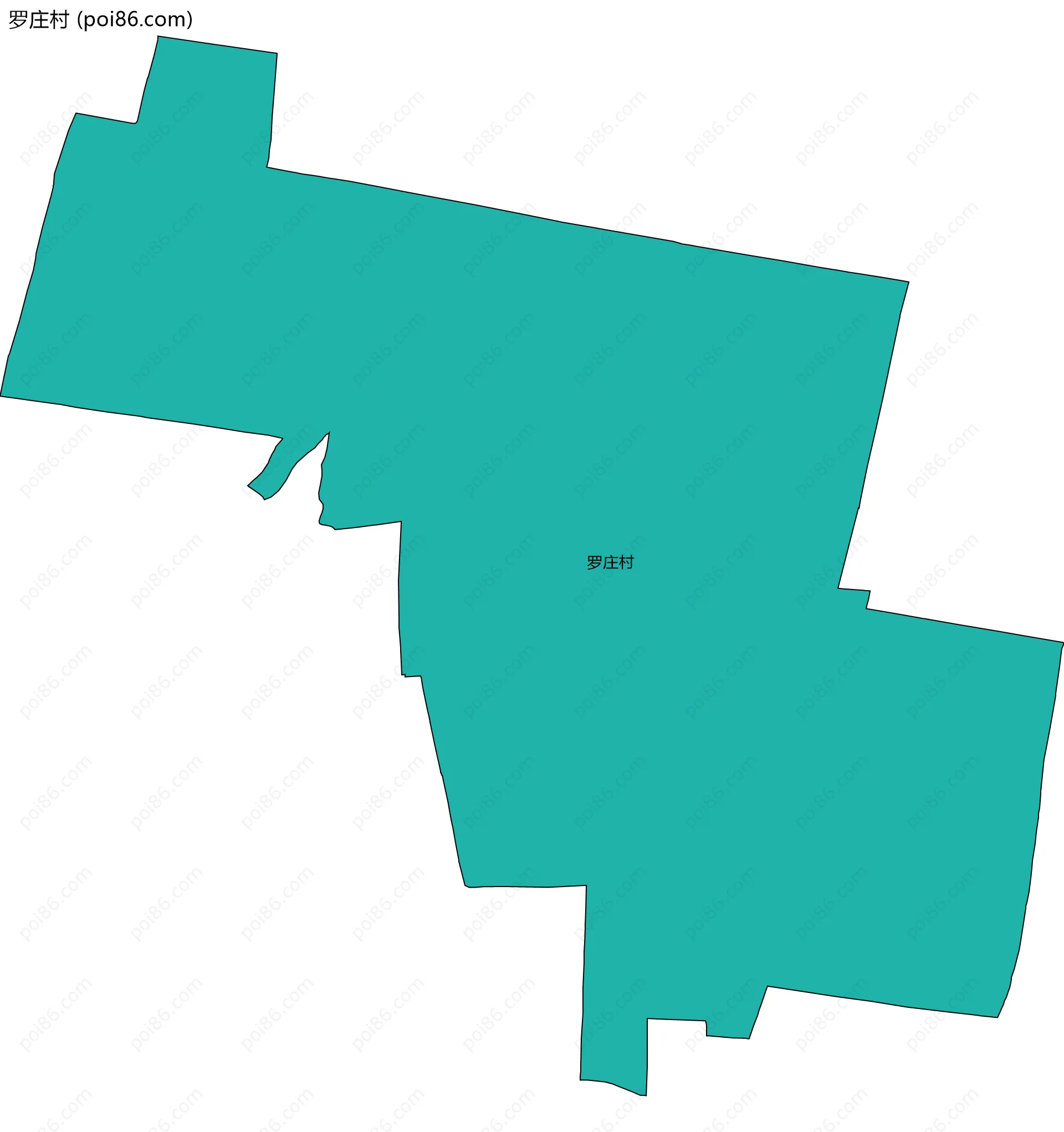 罗庄村边界地图