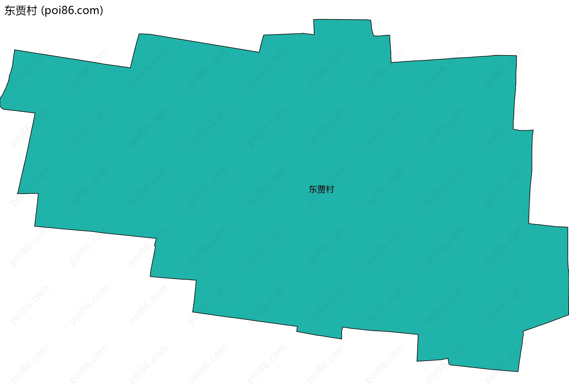 东贾村边界地图