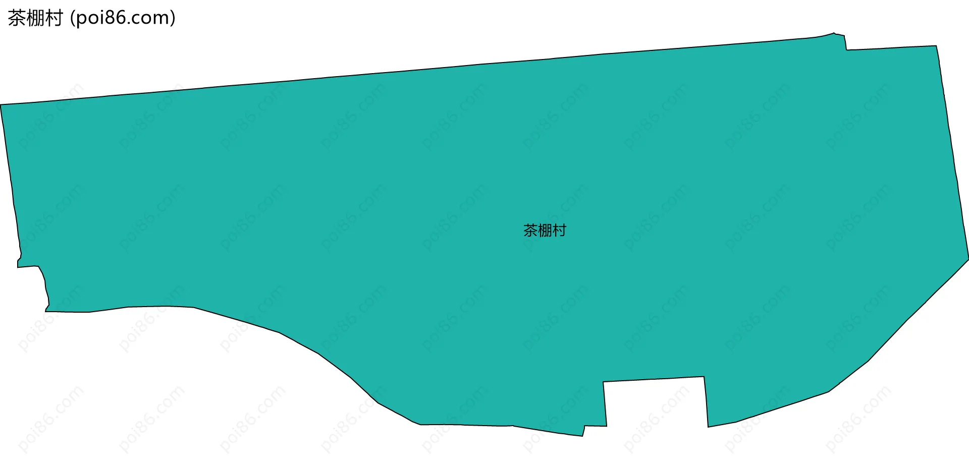 茶棚村边界地图