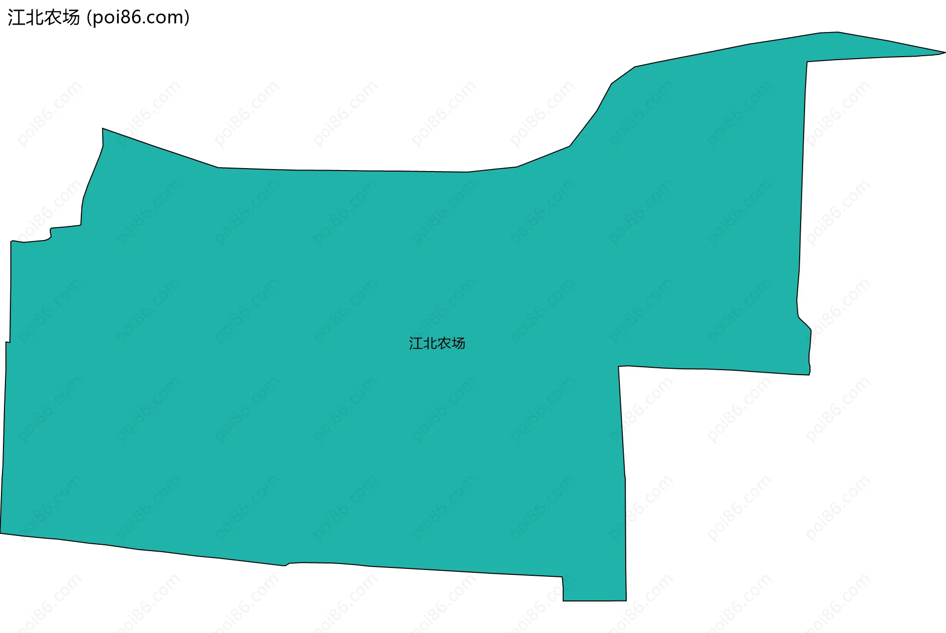 江北农场边界地图