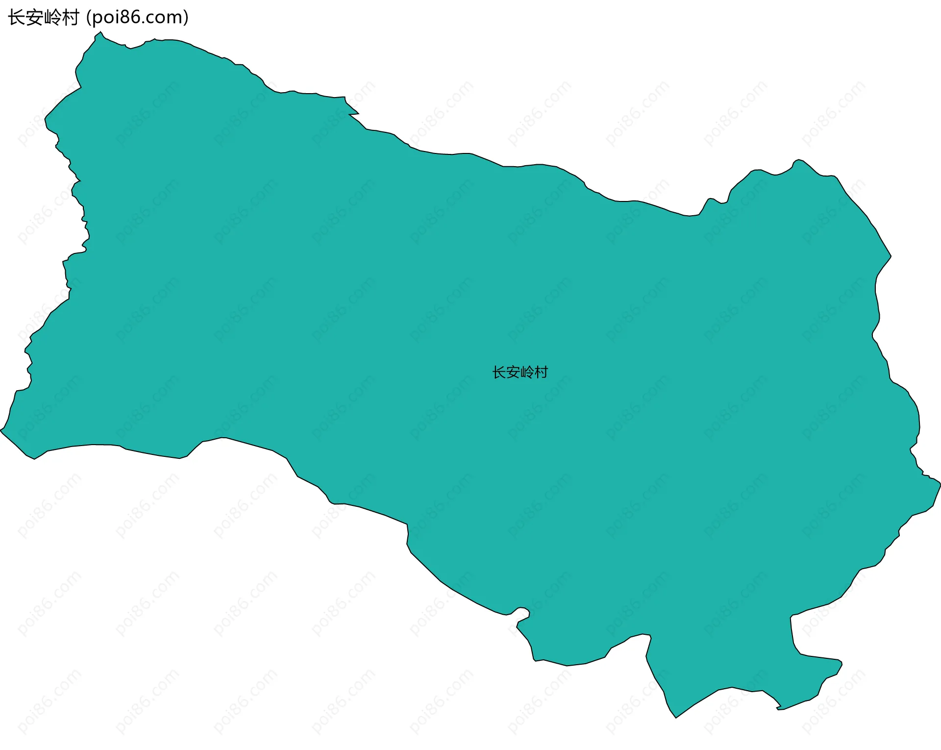 长安岭村边界地图