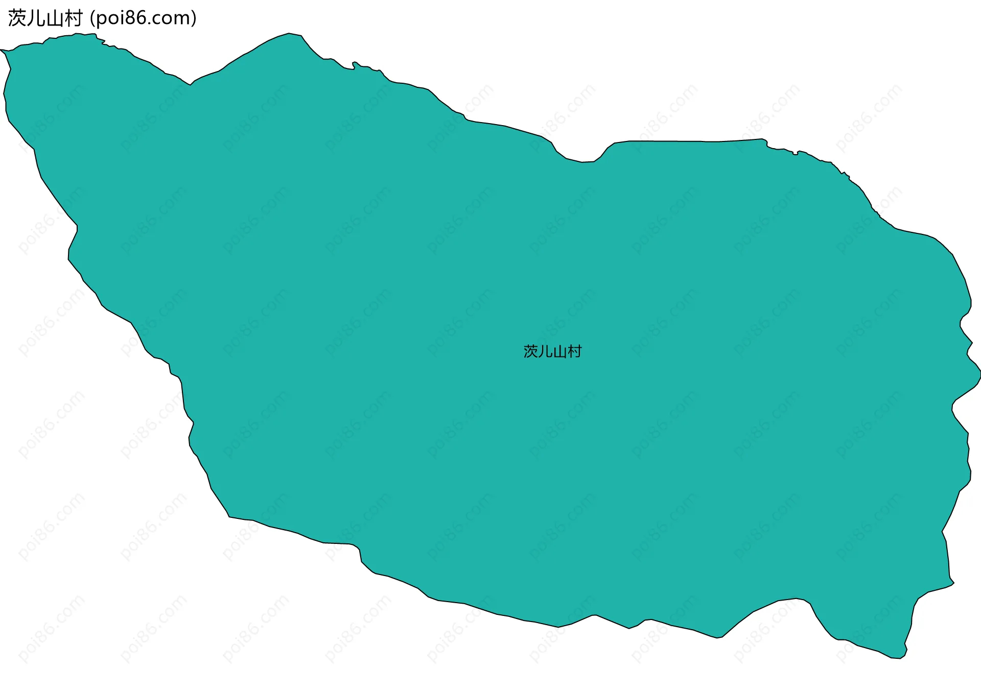 茨儿山村边界地图