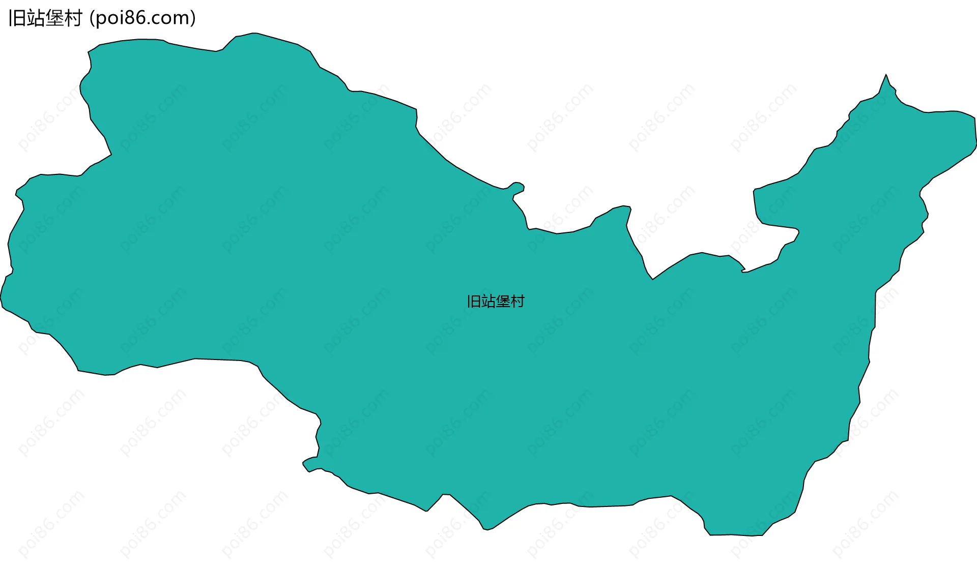 旧站堡村边界地图