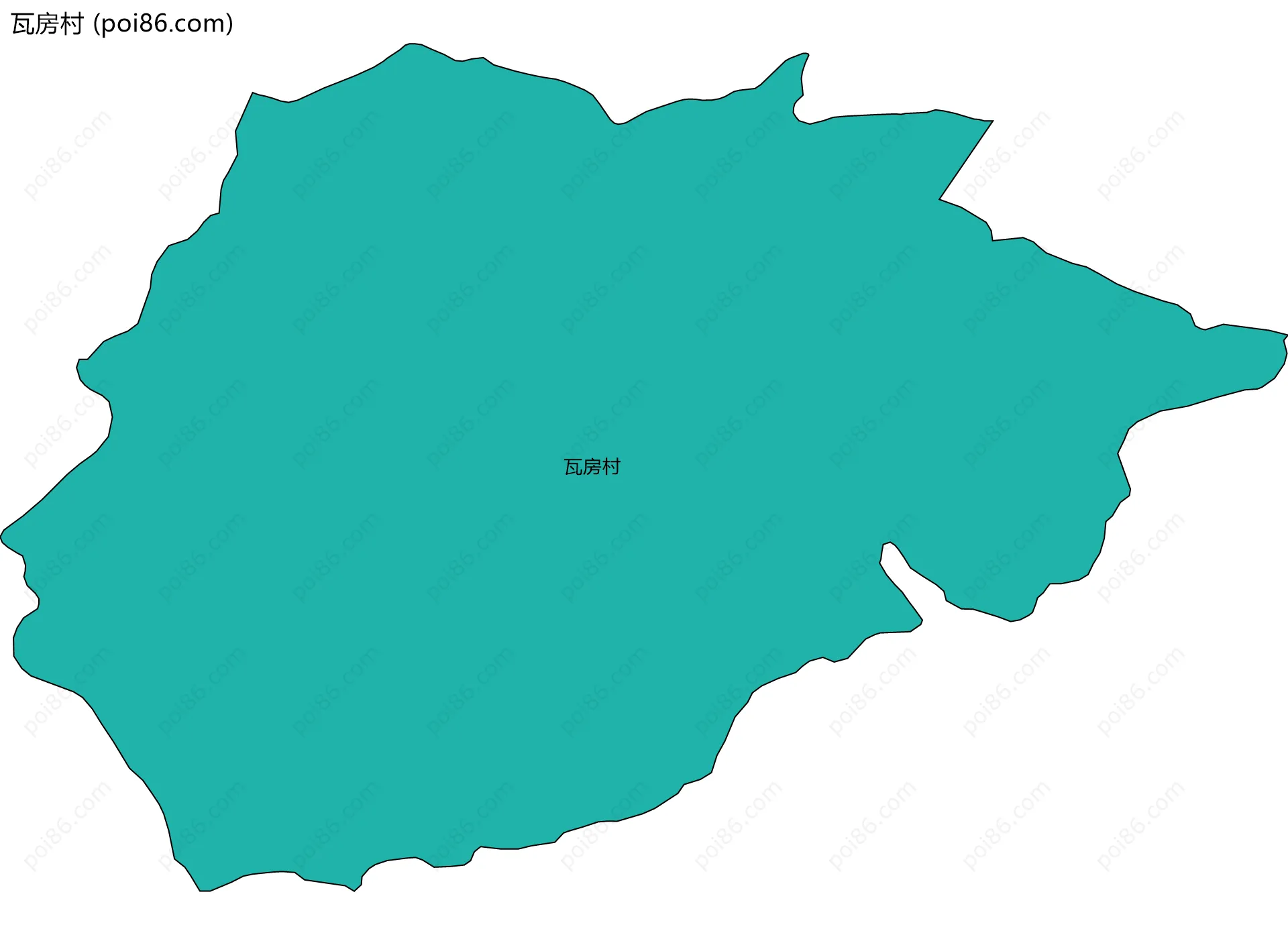 瓦房村边界地图