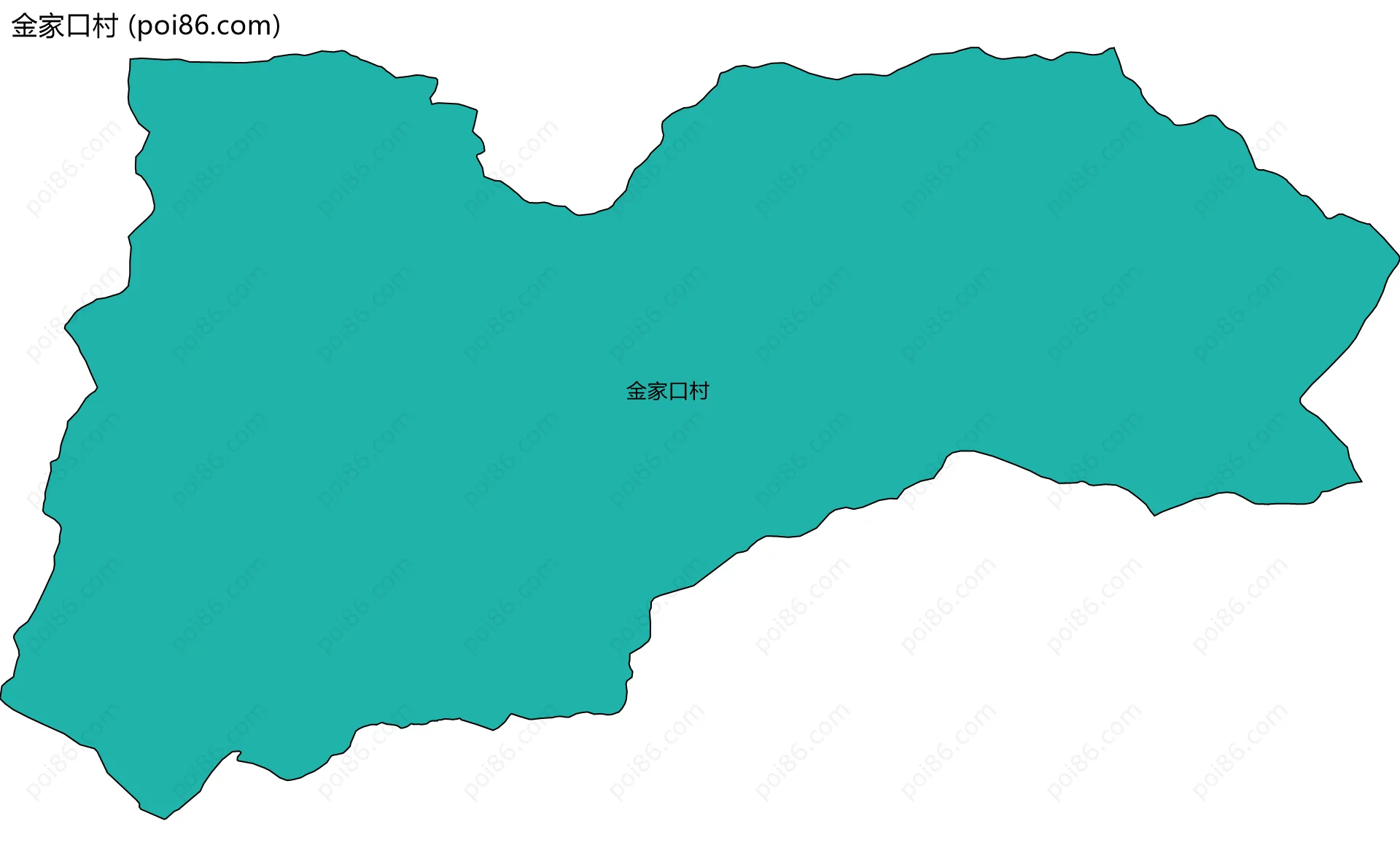 金家口村边界地图